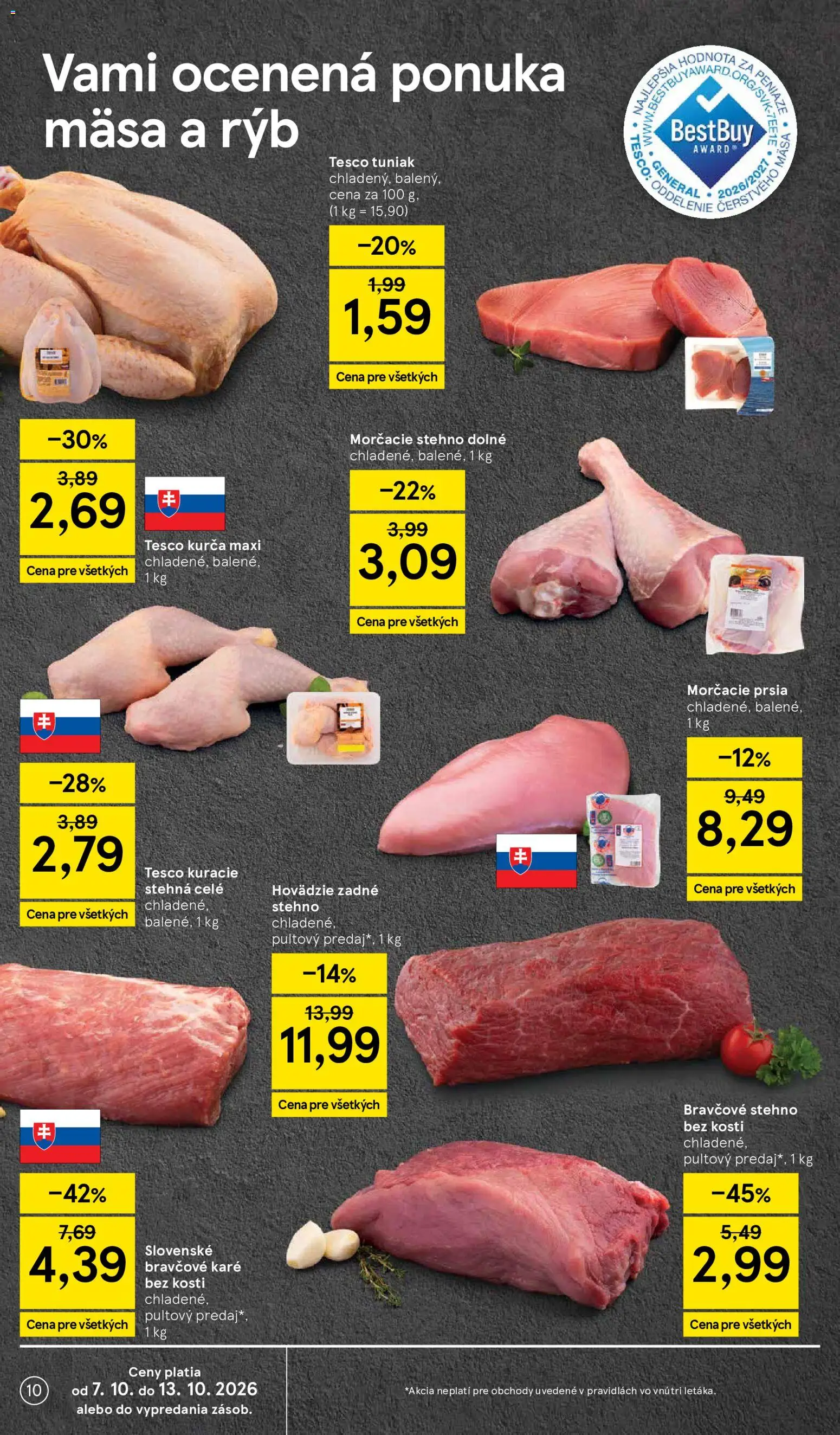 Nové Tesco akcie – leták je platný od 07.10.2026 | Strana: 10