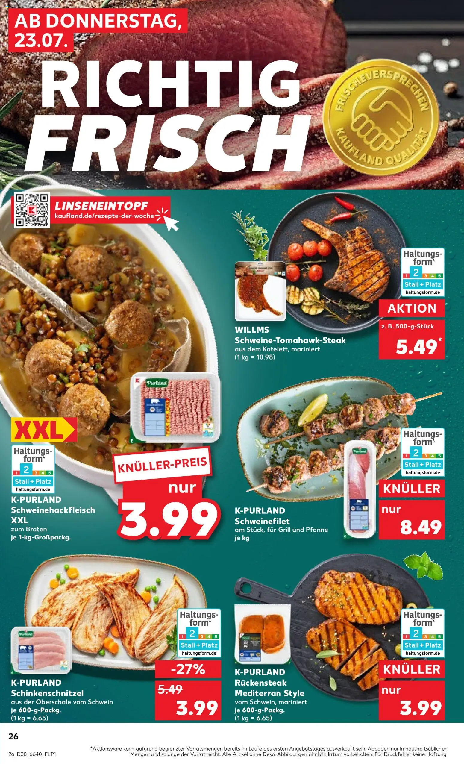 Kaufland Německo leták od 23.07.2026 | Strana: 26 | Produkty: Forma