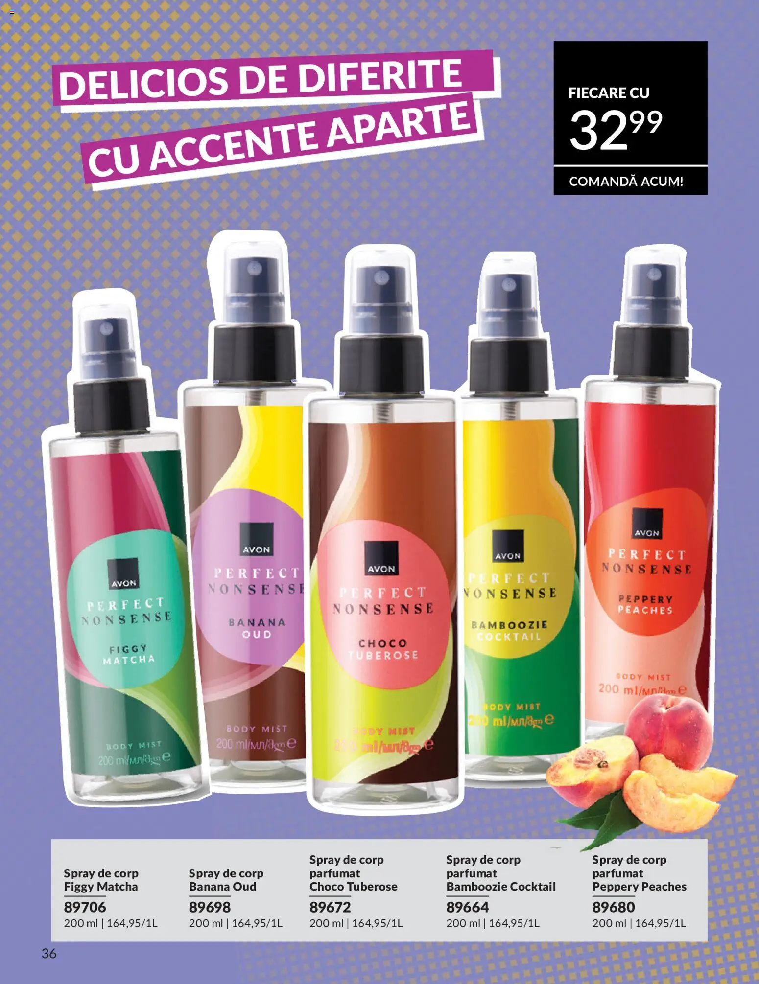 Noul catalog Avon – valabil de la 09.07.2026 | Pagină: 36 | Produse: Body, Cocktail