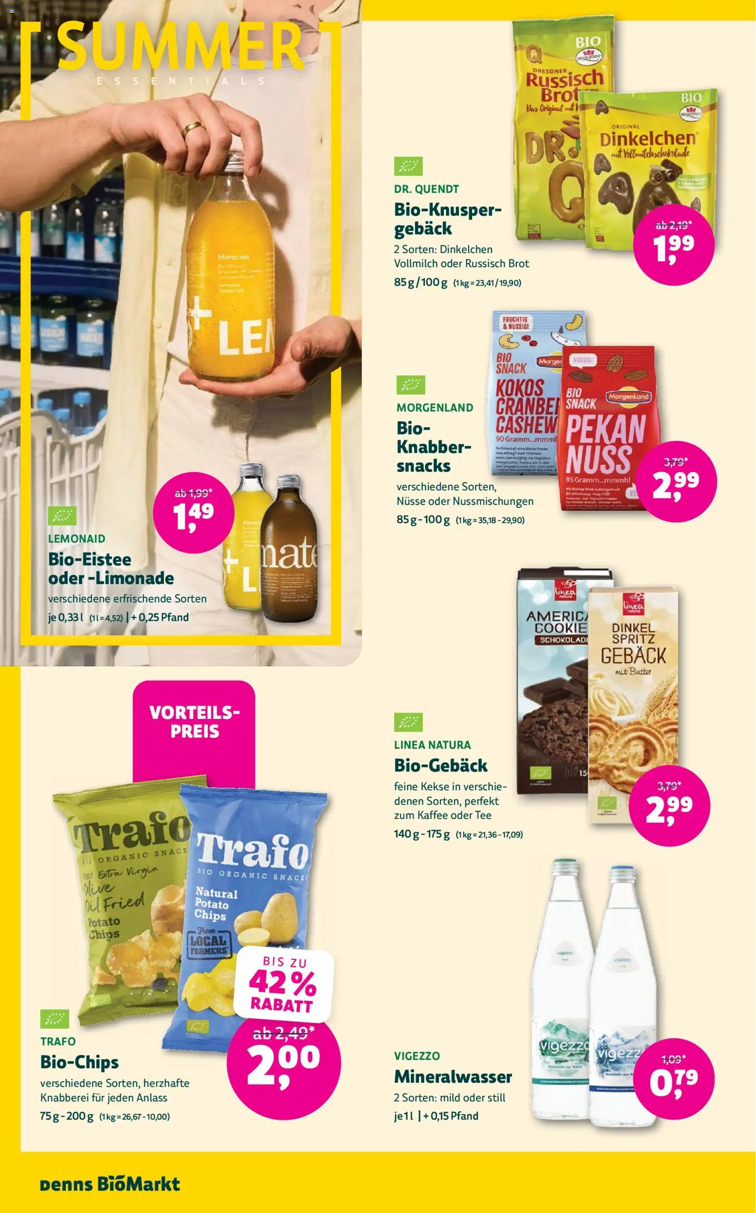 Denns BioMarkt Angebote gültig ab 15.07.2026 | Seite: 12 | Produkte: Nüsse, Mineralwasser, Kaffee, Tee