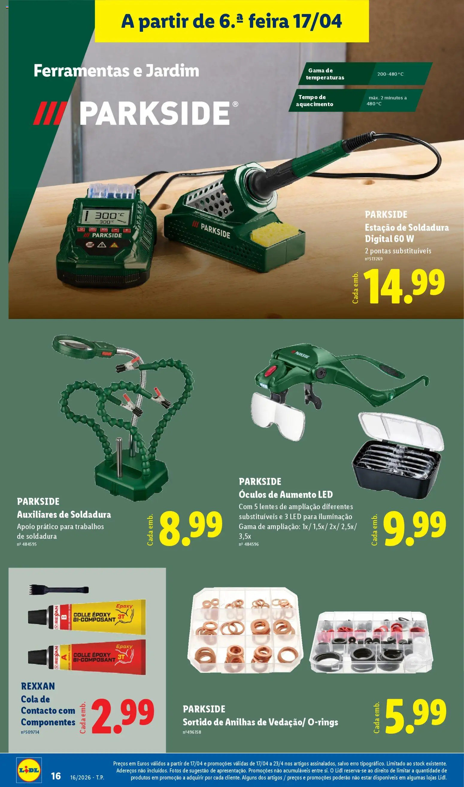 Lidl Novidades │ válido de 13.04.2026 | Página: 16 | Produtos: Óculos, Ferramentas