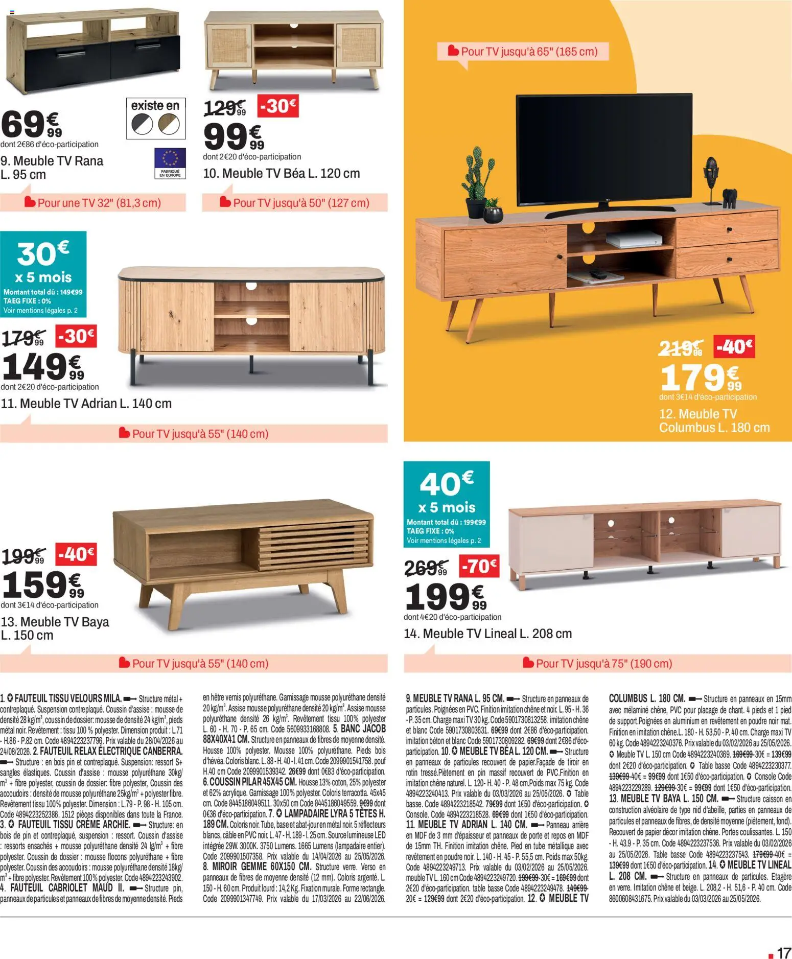 {H1} | Page: 17 | Produits: Flocons, Porte, Poignées, Table