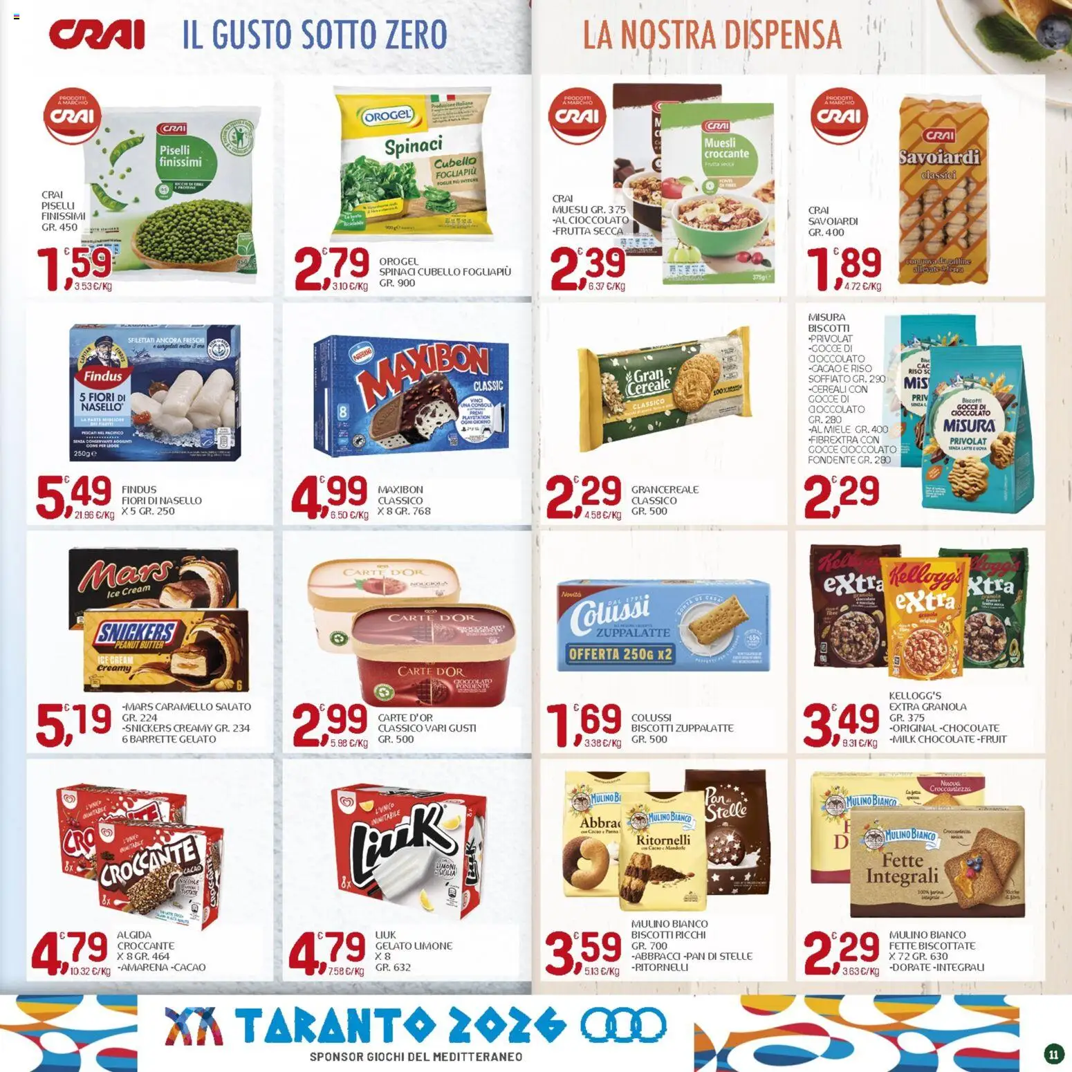 Volantino CRAI del 20/08/2026 | Pagina: 11 | Prodotti: Riso, Cereali, Playstation, Amarena