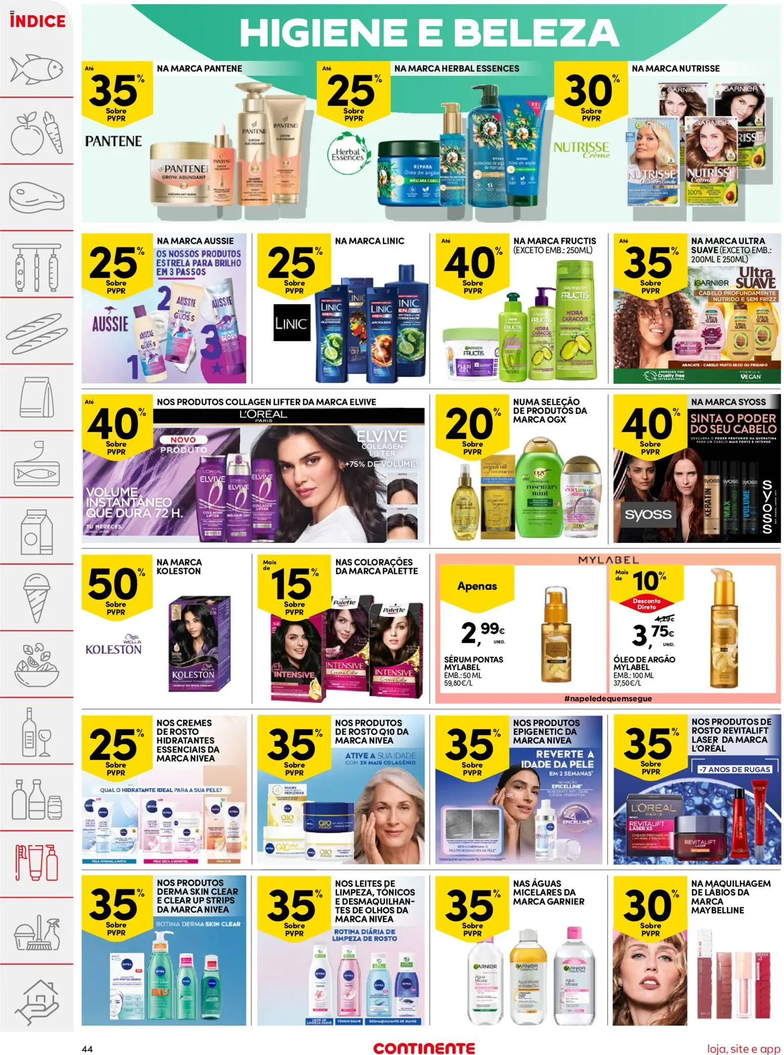 Continente folheto │ válido de 05.05.2026 | Página: 44 | Produtos: Gloss, Maquilhagem, Abacate, Creme