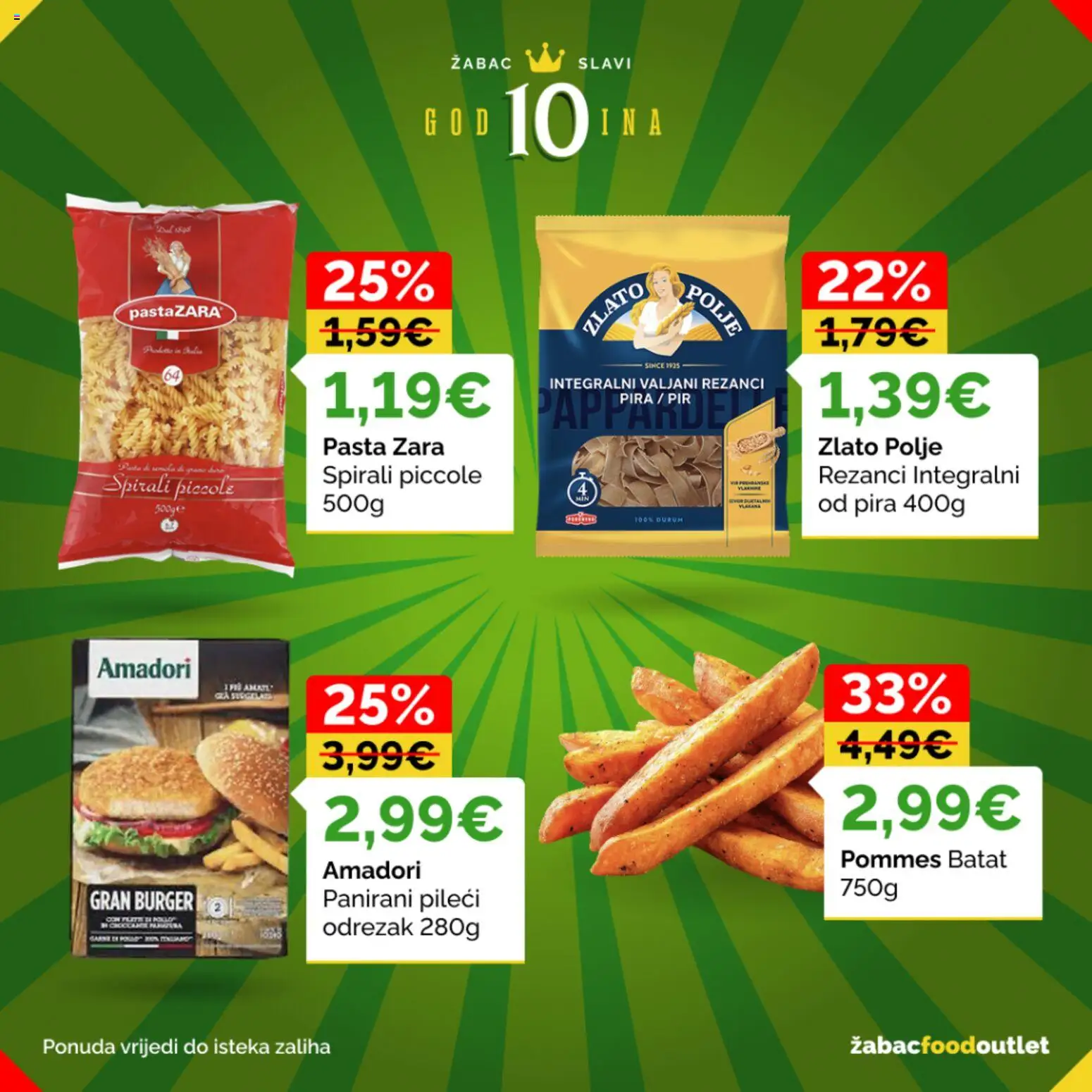 Žabac katalog | vrijedi od 01.06.2026 | Stranica: 4 | Proizvodi: Rezanci, Pasta, Dove