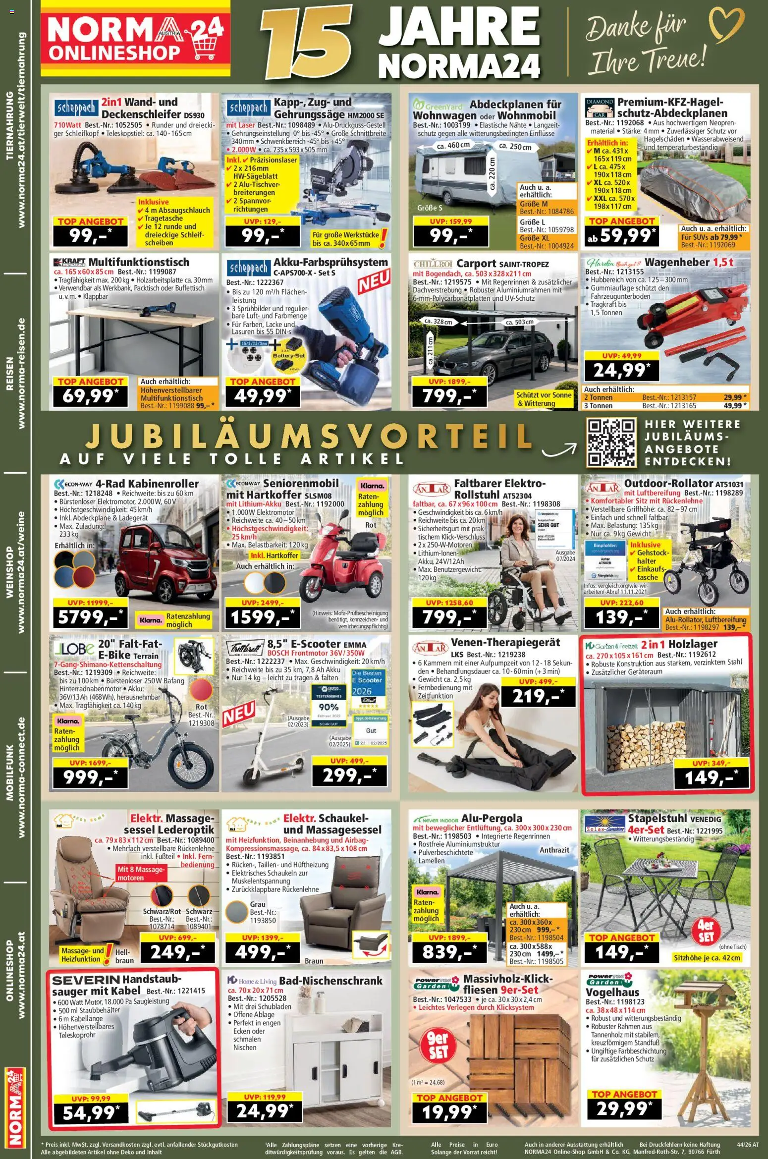 Norma Online shop gültig ab 26.10.2026 | Seite: 2 | Produkte: Kabel, Tasche, Gewicht, Sessel