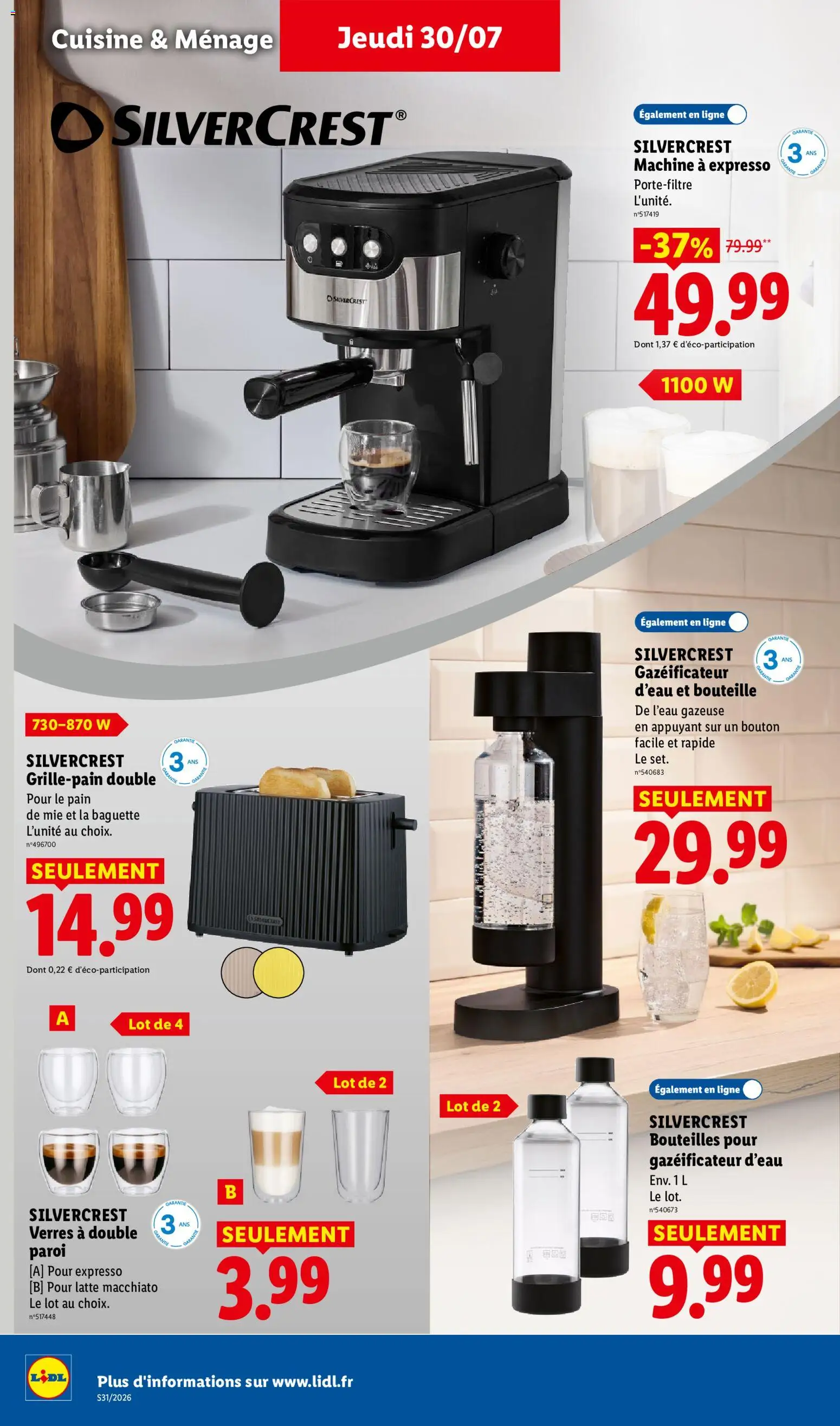 {H1} | Page: 34 | Produits: Grille-pain, Toaster, Verres a double paroi, Pain de mie