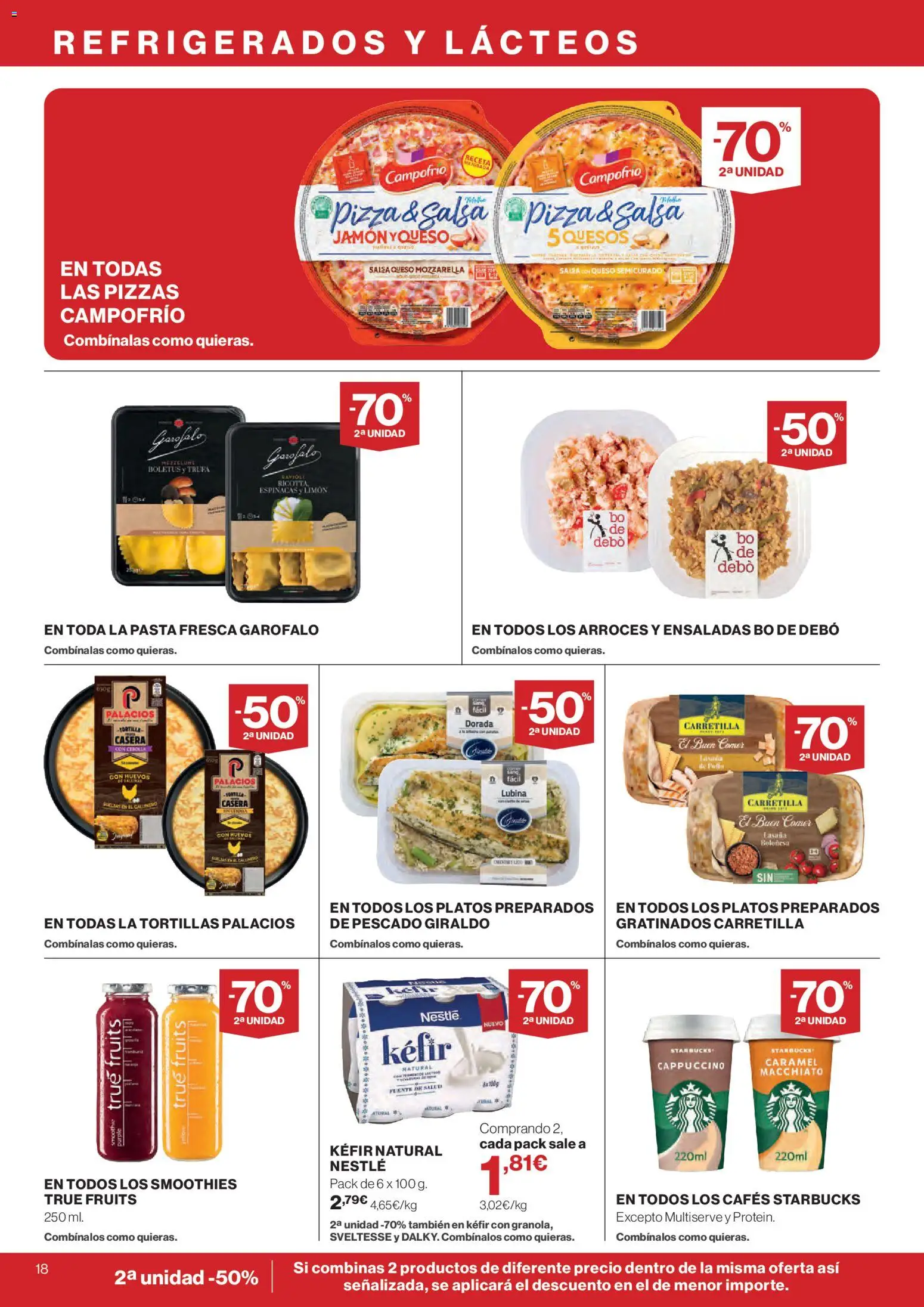 El Corte Inglés ofertas │ válido desde el 24/09/2026 | Página: 18 | Productos: Tortillas, Queso, Pizza, Pescado