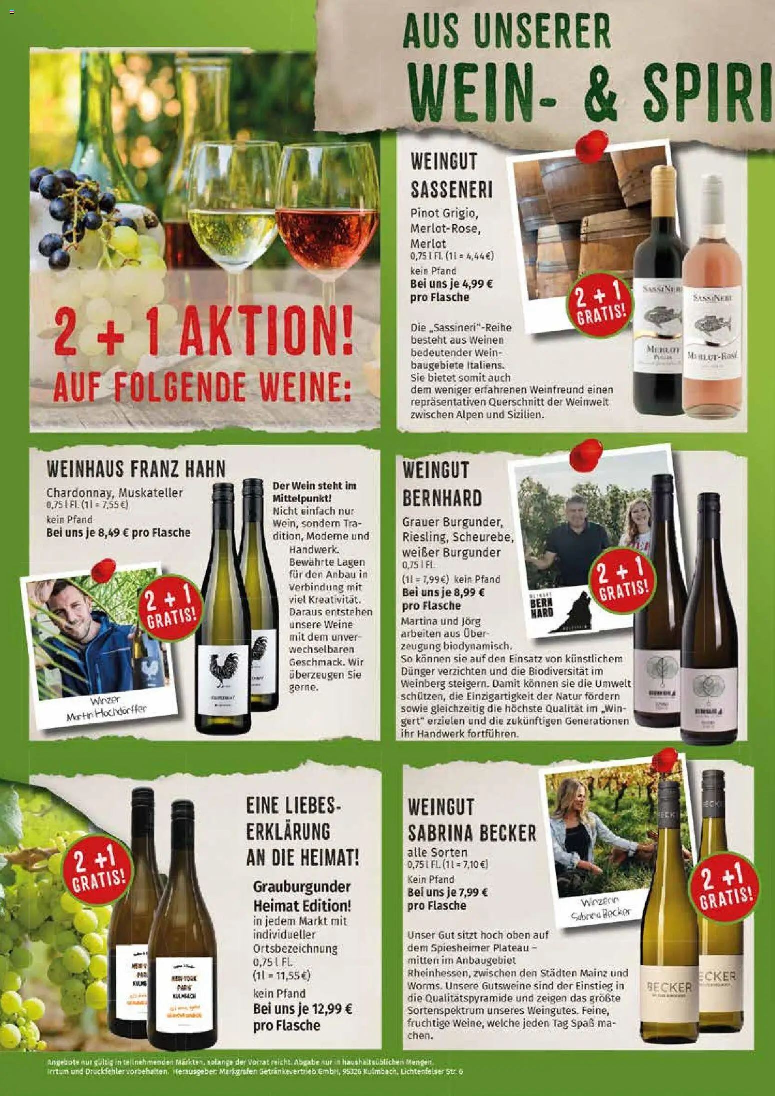 Markgrafen Prospekt – gültig ab 03.08.2026 | Seite: 2 | Produkte: Merlot, Wein