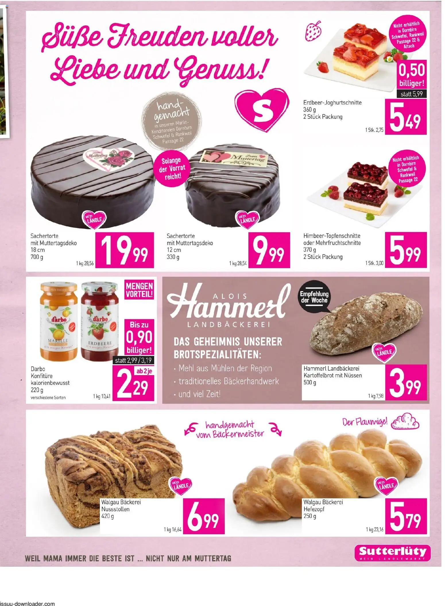 Sutterlüty Flugblatt gültig ab 07.05.2026 | Seite: 3 | Produkte: Bäckerei