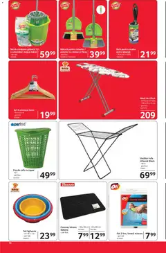 Ofertele Selgros valabile de la 12.06.2026 | Pagină: 10 | Produse: Mop, Masă, Coș De Rufe, Masă de călcat