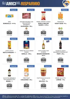 Anteprima del volantino Poli volantino Amici del Risparmio valido a partire dal 16/09/2026 | Pagina: 1 | Prodotti: Riso, Cracker, Mais, Glassa