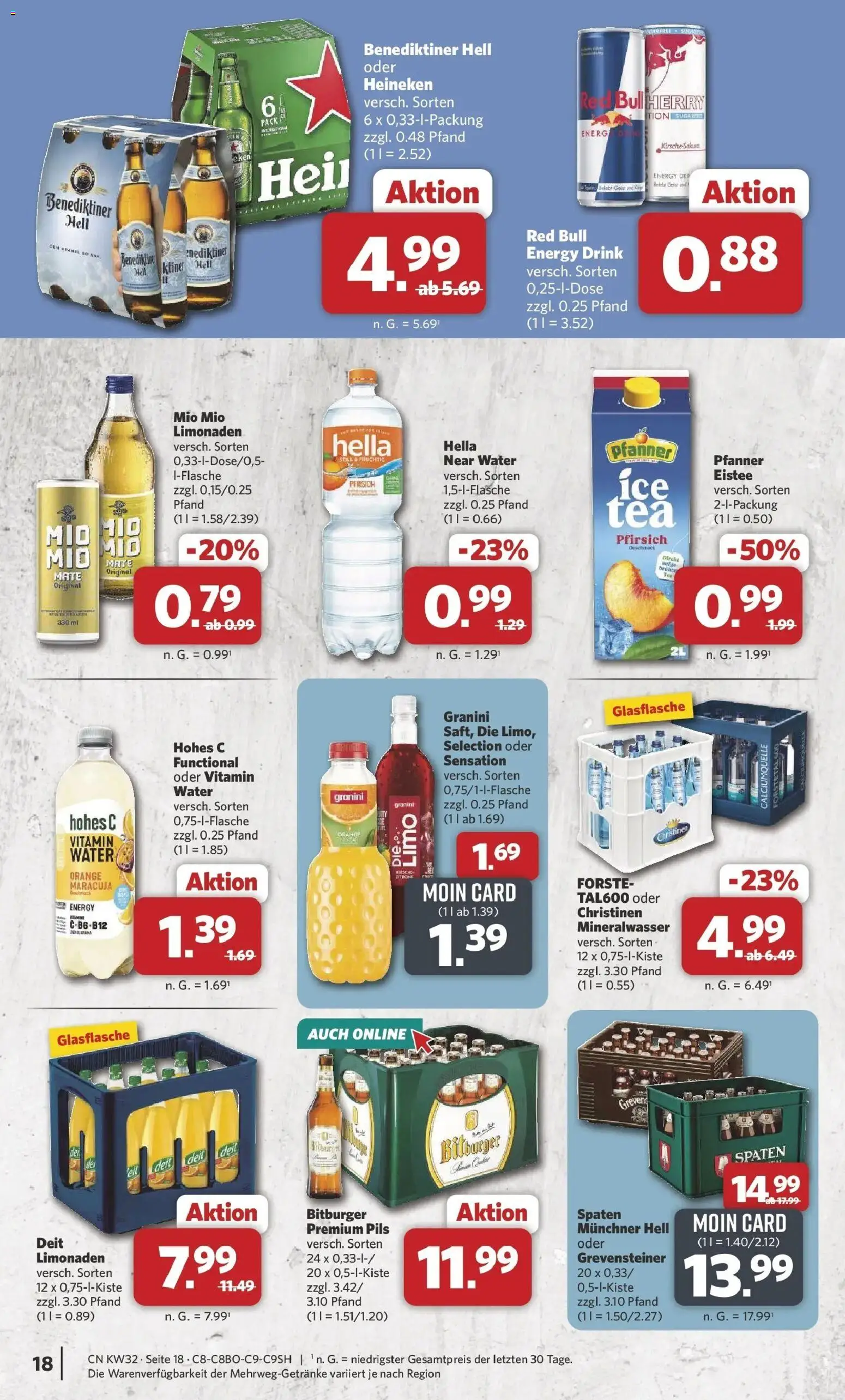 Combi Prospekt Borchen (ab 03.08.2026) zum Blättern | Seite: 20 | Produkte: Bitburger, Heineken, Hella, Zitrone
