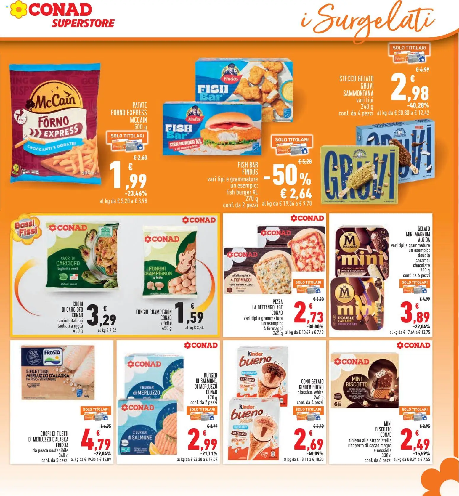 Volantino Conad del 21.05.2026 | Pagina: 15 | Prodotti: Salmone, Patate, Carciofi, Stracciatella