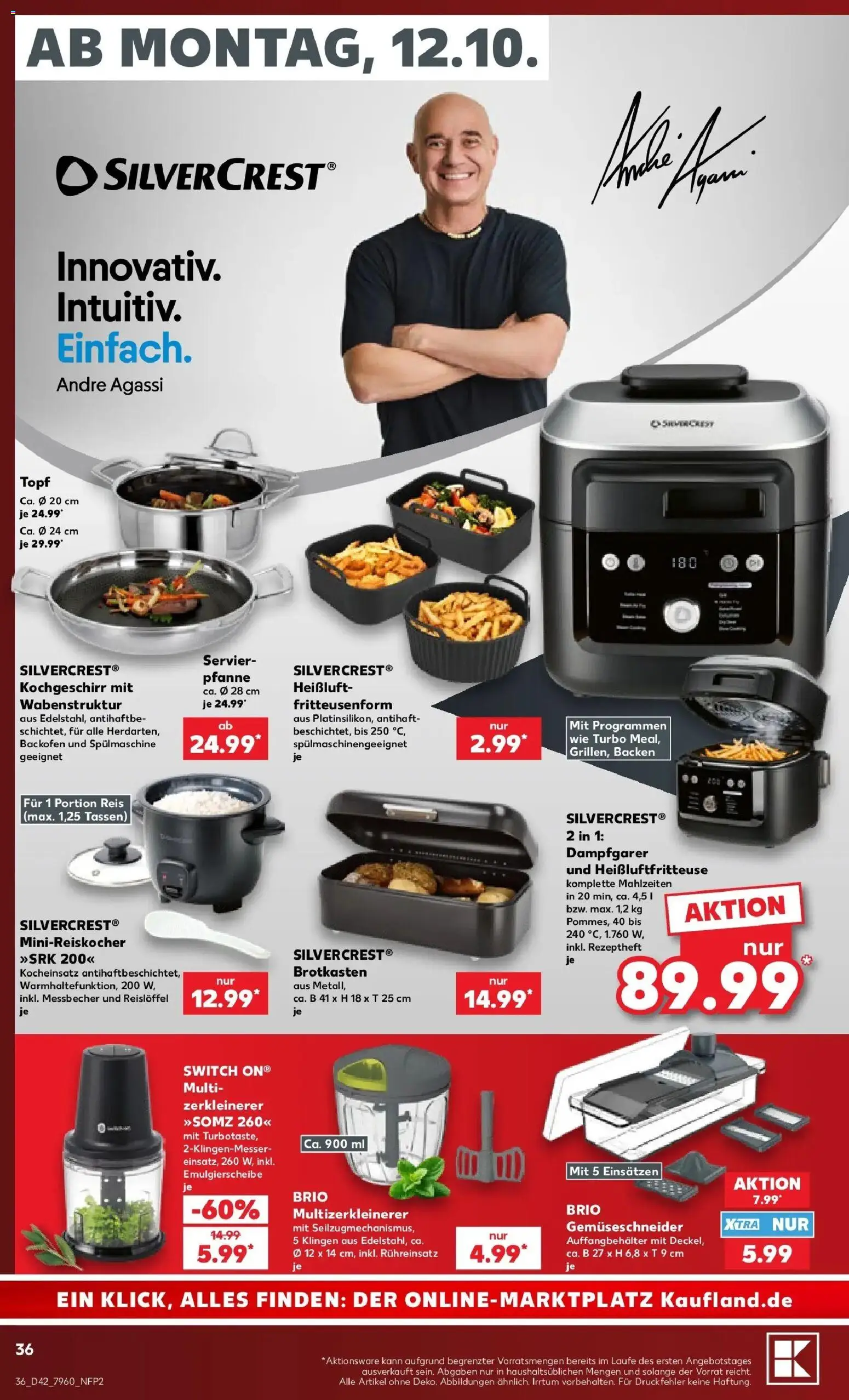 Prospekt Kaufland ab 12.10.2026 » Angebote Online zum Blättern | Seite: 40 | Produkte: Backofen, Reis, Heißluftfritteuse