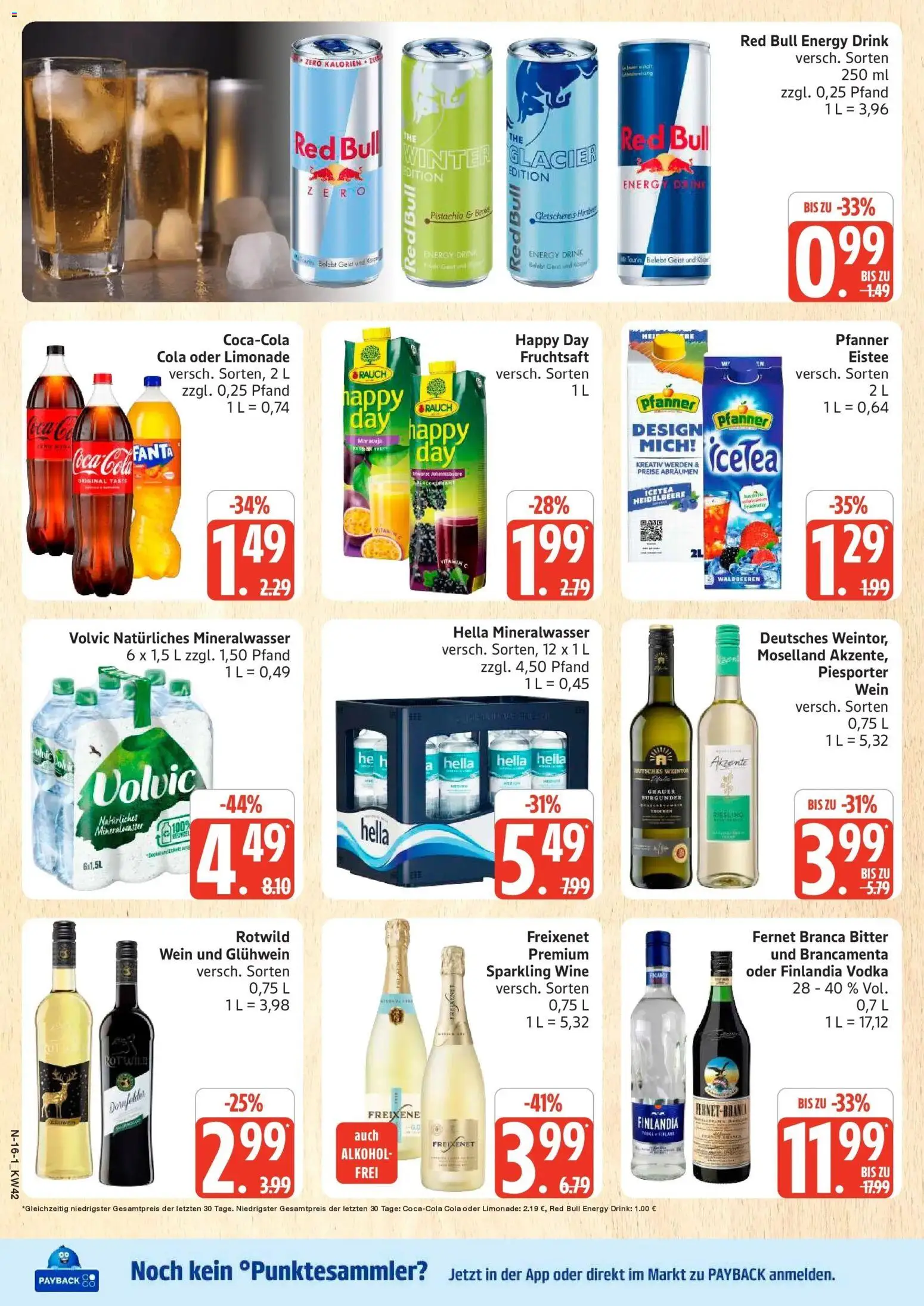 Marktkauf Prospekt Cuxhaven (ab 12.10.2026) » Angebote online | Seite: 16 | Produkte: Mineralwasser, Hella, Fruchtsaft, Fernet branca