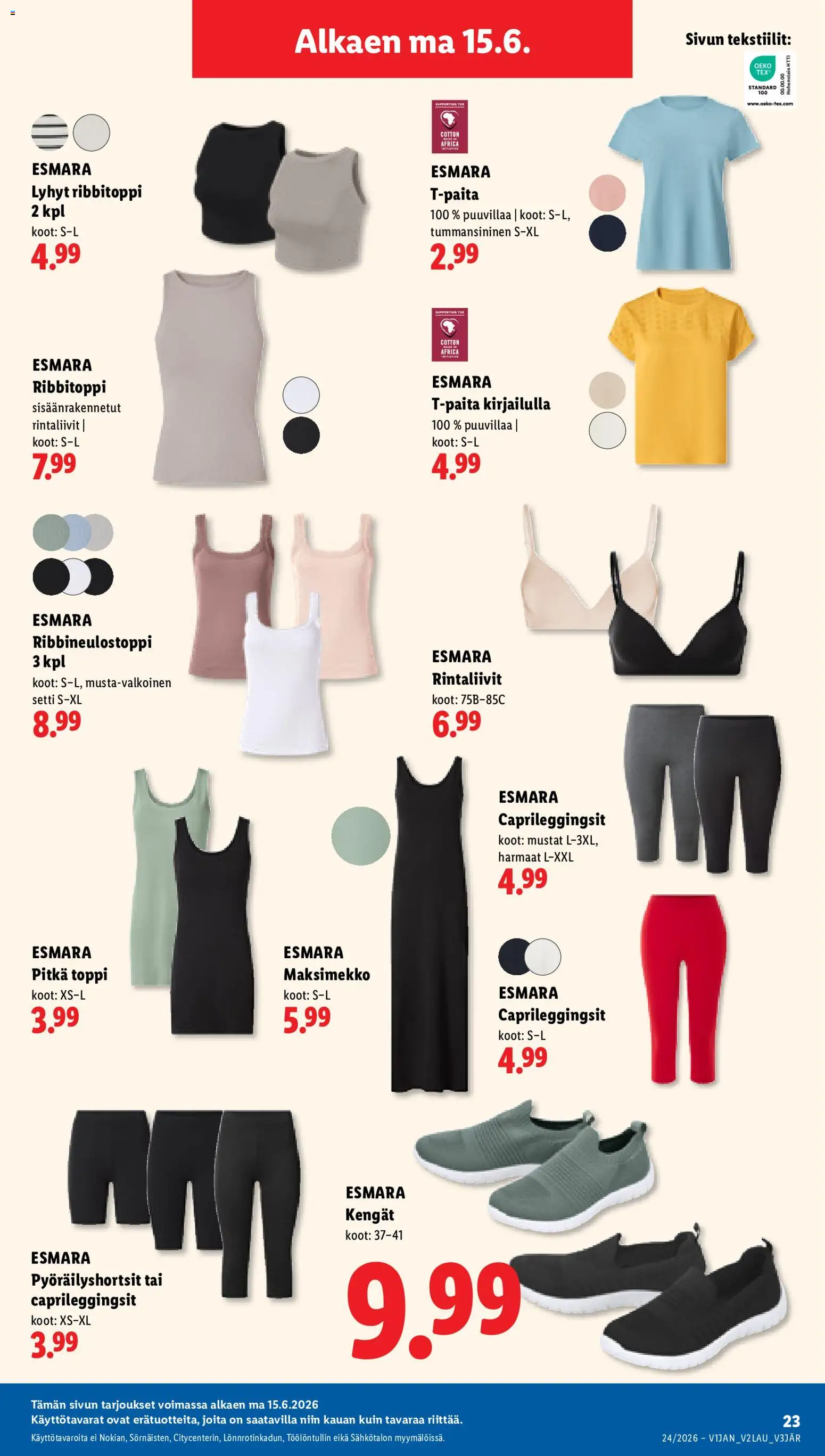 Lidl tarjoukset - Tampere – voimassa 11.06.2026 alkaen | Sivu: 31 | Tuotteet: Toppi, Rintaliivit