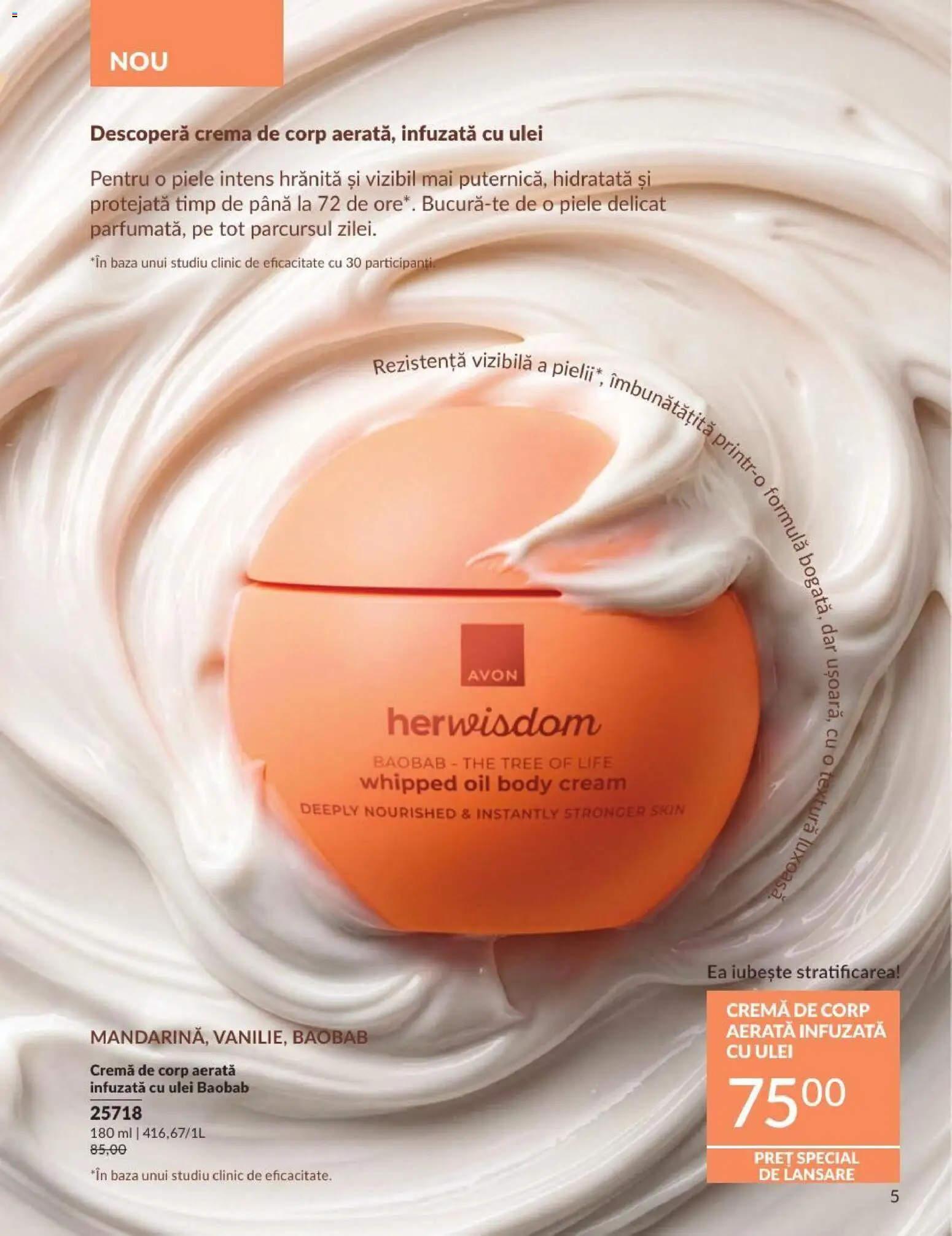 Noul catalog Avon – valabil de la 01.09.2026 | Pagină: 5 | Produse: Body, Cremă, Ulei, Cremă de corp
