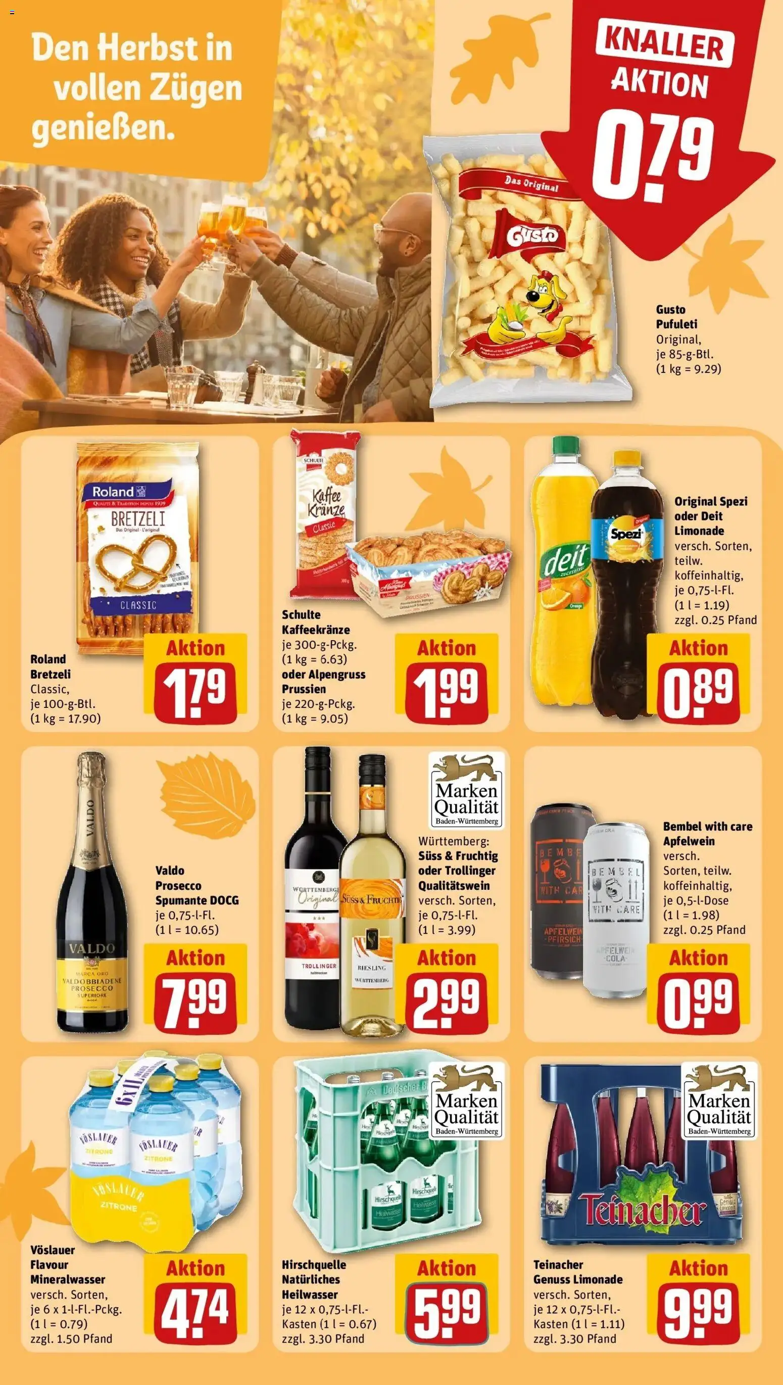 REWE Prospekt ab 12.10.2026 zum Blättern » Angebote | Seite: 21 | Produkte: Kaffee, Limonade, Mineralwasser, Prosecco