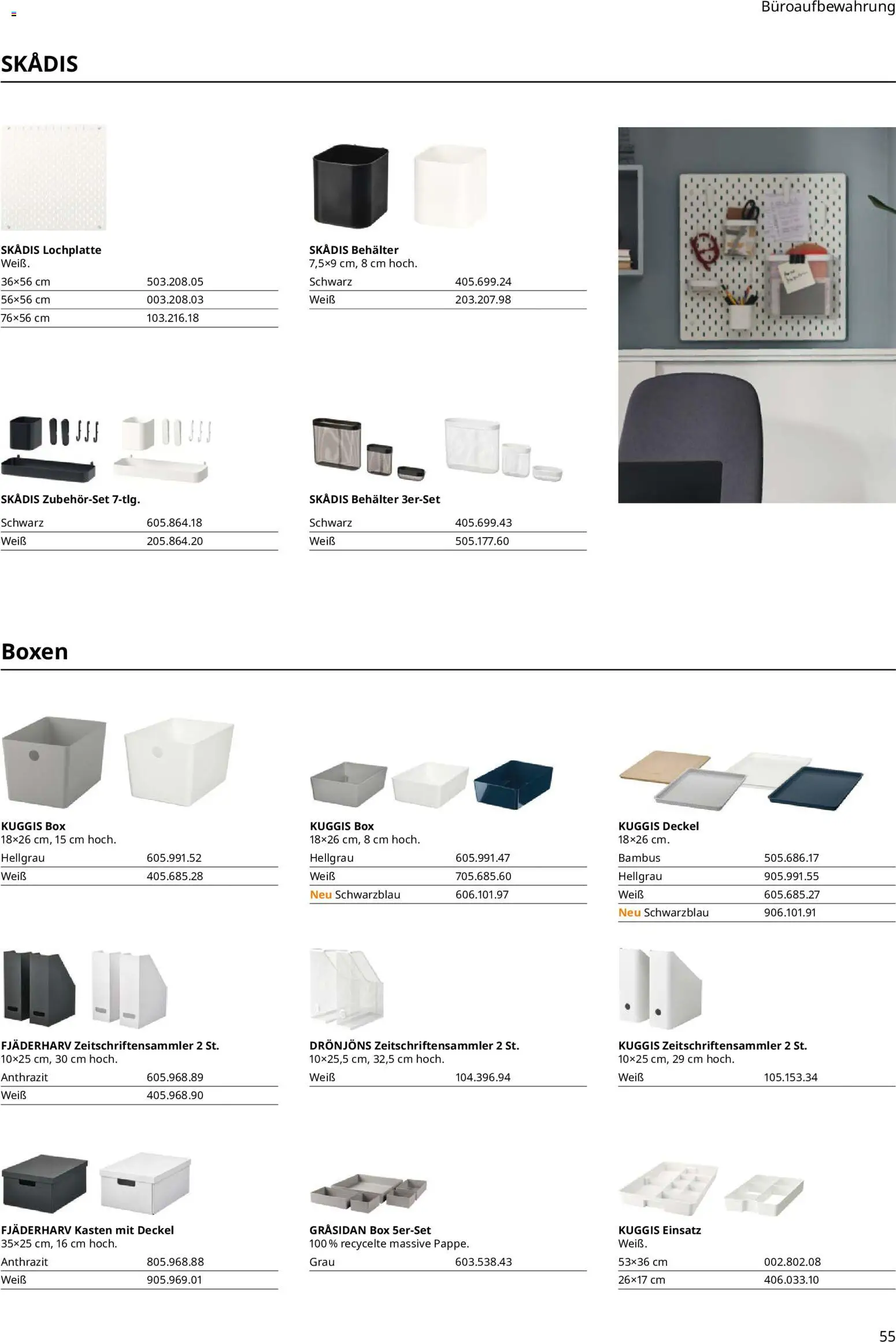 Ikea Büroeinrichtung – gültig ab 01.04.2026 | Seite: 55 | Produkte: Box