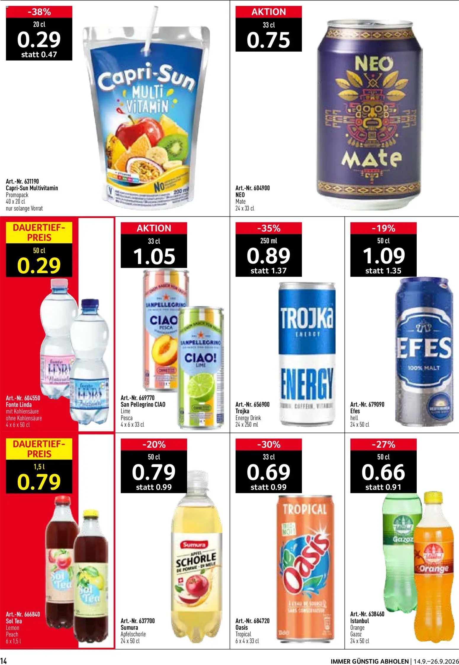 Prodega Aktionen Take Away – gültig ab 14.09.2026 | Seite: 14