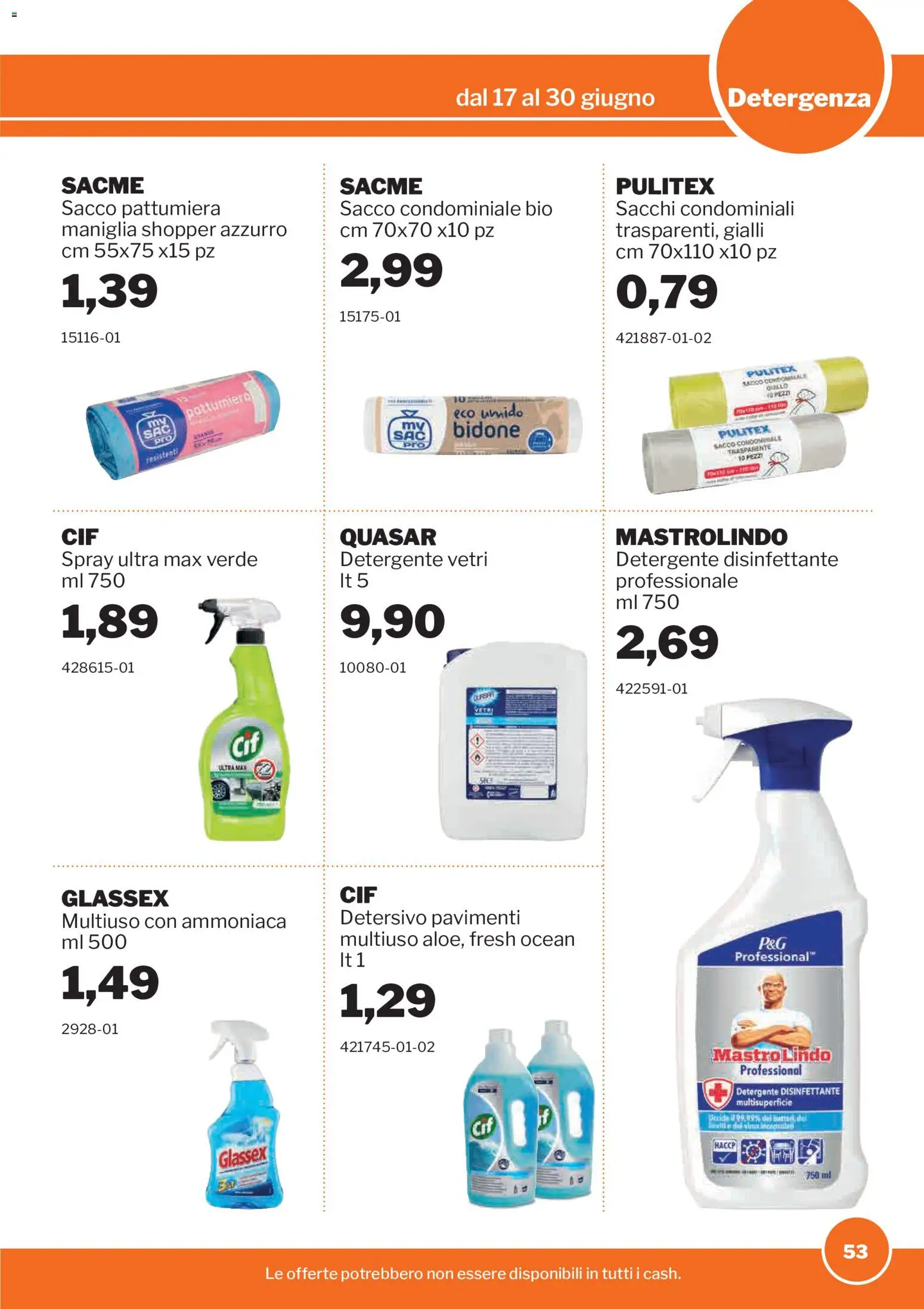 Volantino Sogegross del 17.06.2026 | Pagina: 53 | Prodotti: Detergente, Pattumiera