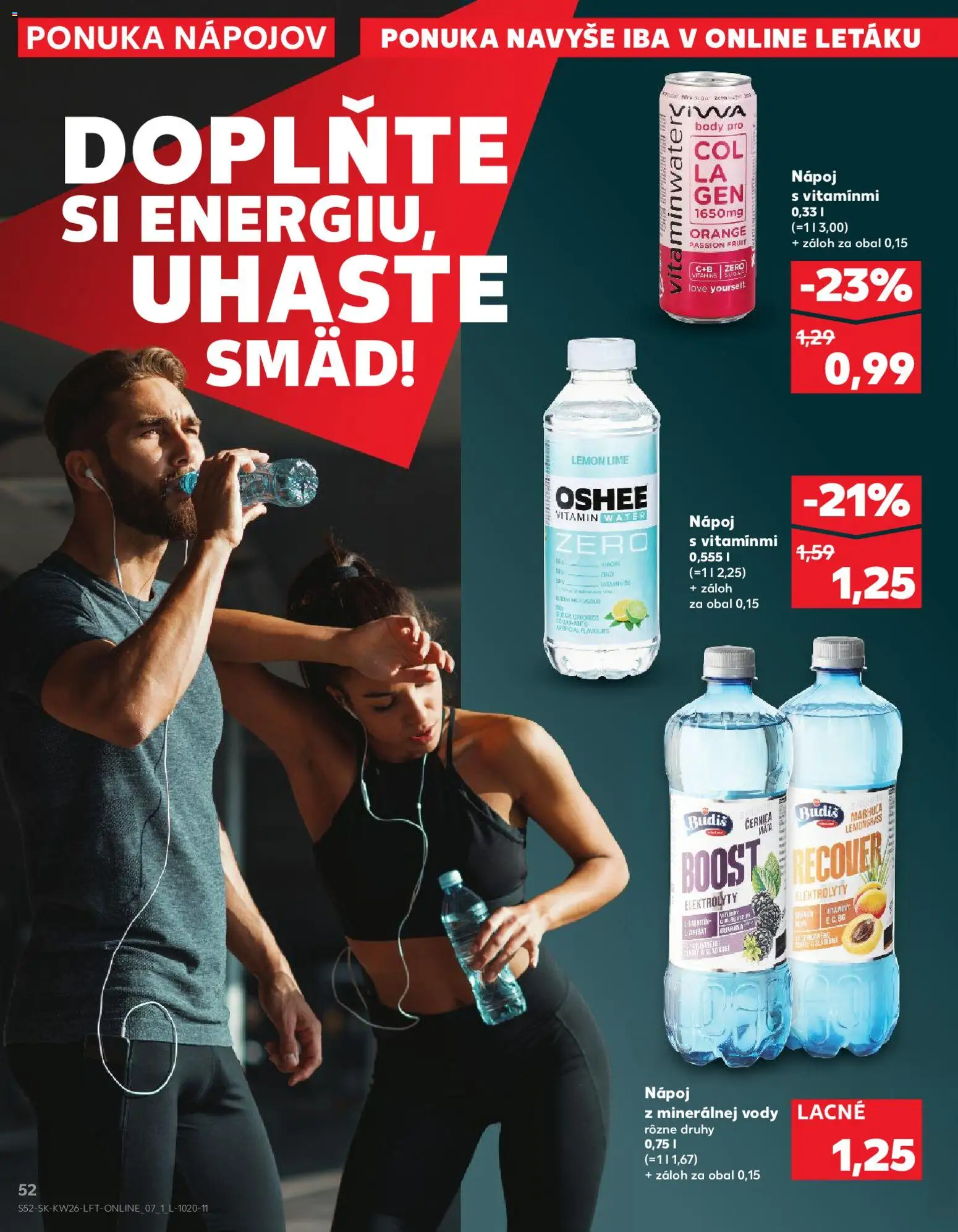 Nové Kaufland akcie – leták je platný od 25.06.2026 | Strana: 52 | Produkty: Budiš