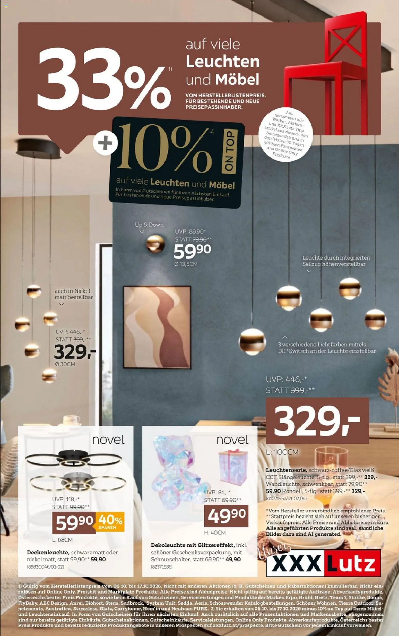 XXXLutz Lampen web gültig ab 06.10.2026 | Seite: 1