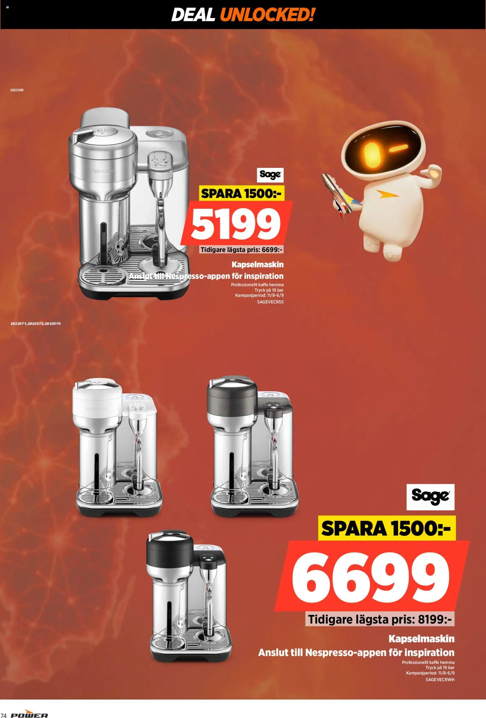 Power reklamblad aktuell från 31/08/2026 | Sida: 74 | Produkter: Kaffe, Kapselmaskin