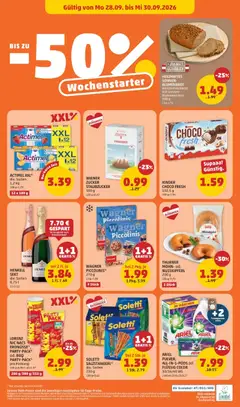 Penny Markt - Flugblatt ab 24.09.2026 gültig | Seite: 24 | Produkte: Zucker, Erdnüsse, Salami