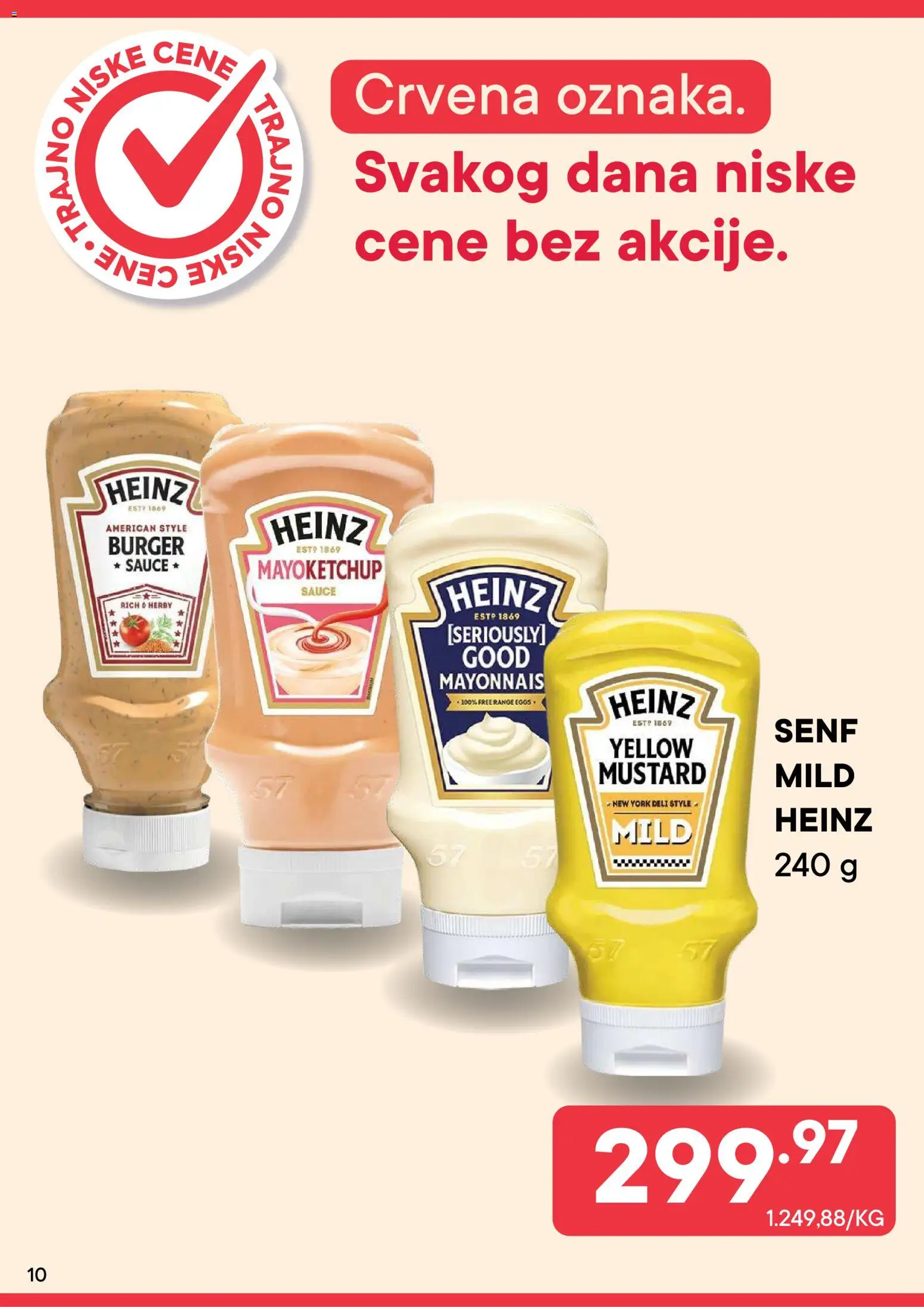 PerSu katalog - važi od 01.08.2026 | Strana: 10 | Proizvode: Senf, Burger, Heinz