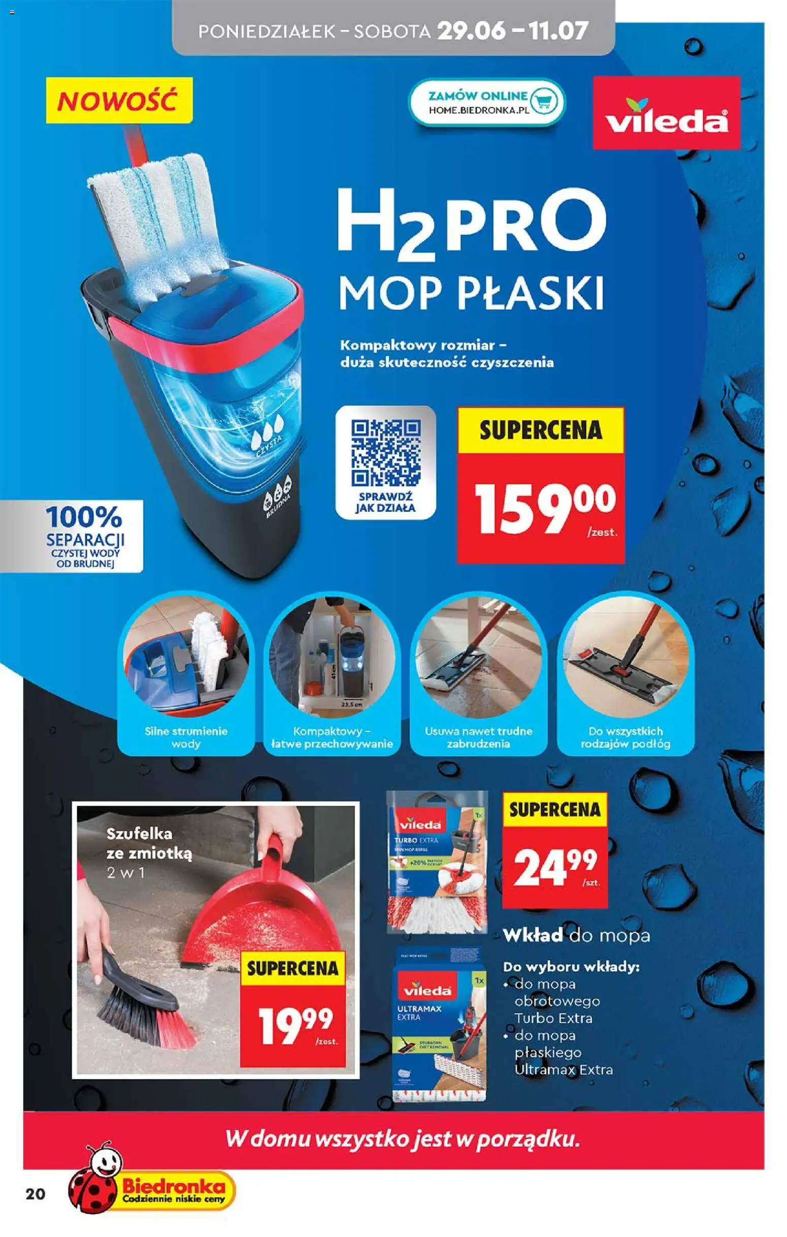 Biedronka gazetka - Hity i inspiracje od 27.06.2026 | Strona: 20 | Produkty: Vileda
