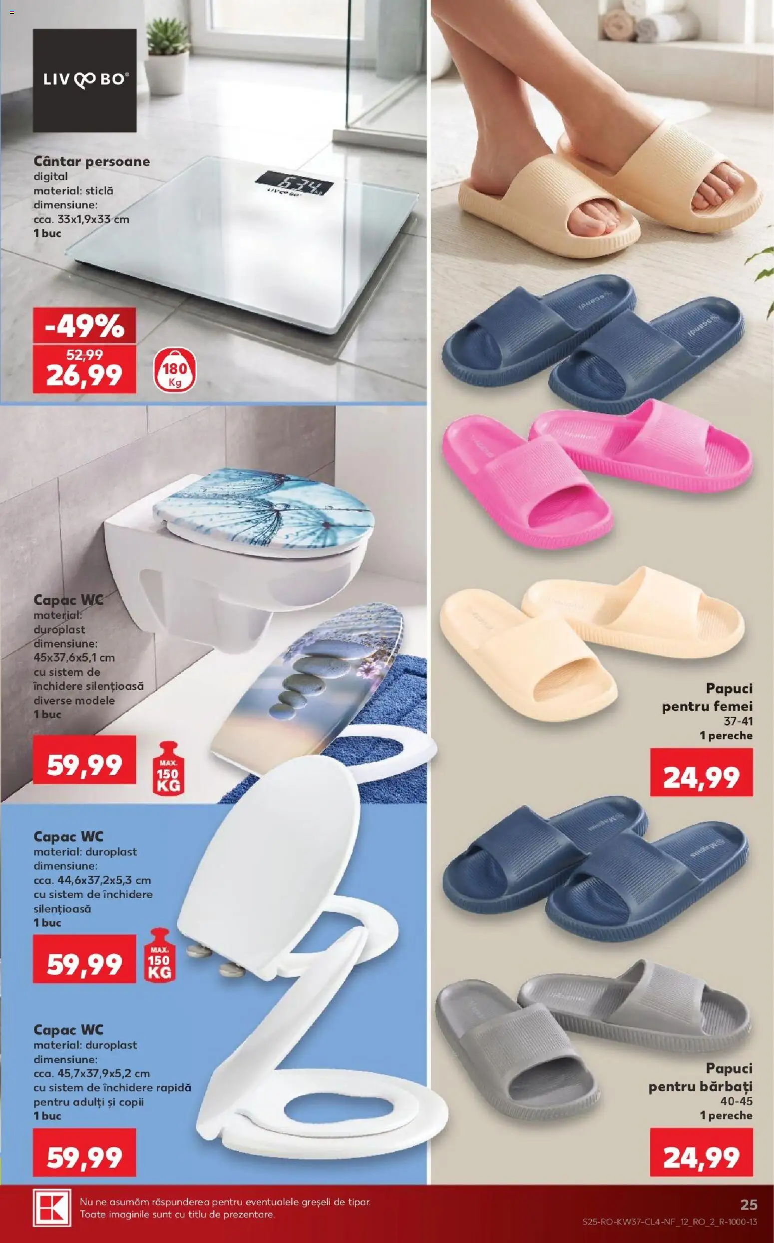 Kaufland Zalau 09.09.2026 - Revista si Oferta | Pagină: 25 | Produse: Cântar, Papuci