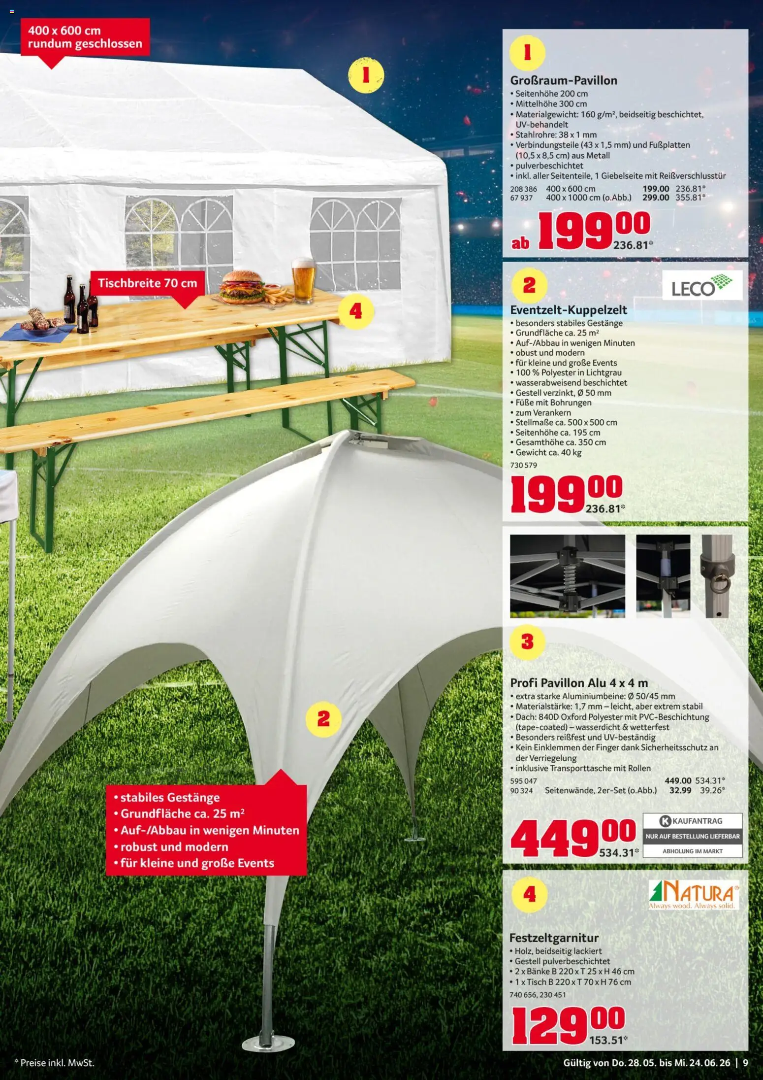 Selgros Fussball Sommer – gültig ab 28.05.2026 | Seite: 9 | Produkte: Gewicht, Tisch