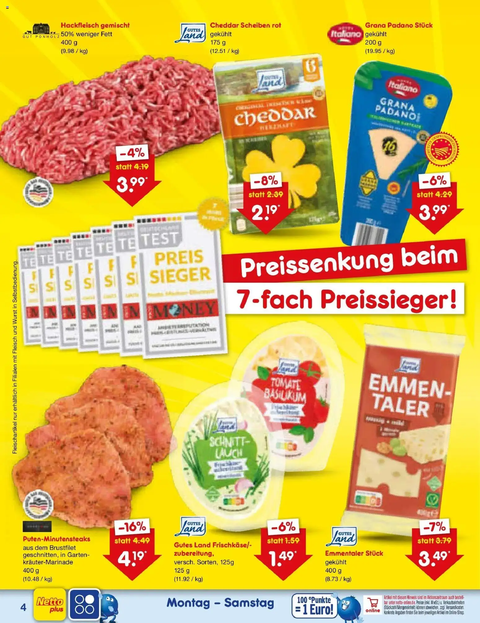 Netto Marken-Discount Prospekt Thierhaupten – gültig ab 22.06.2026 | Seite: 6 | Produkte: Wurst, Fleisch, Hackfleisch