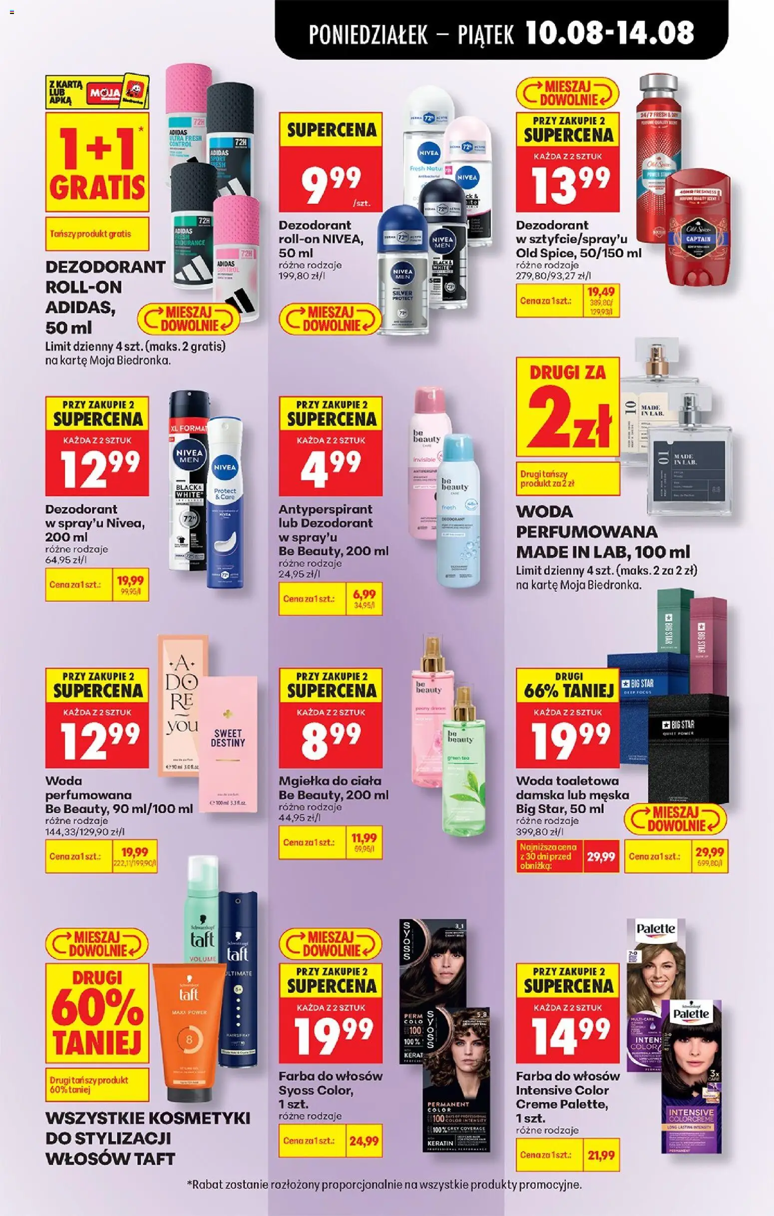 Biedronka Polsko leták od 10.08.2026 | Strana: 75 | Produkty: Syoss, Deodorant, Nivea
