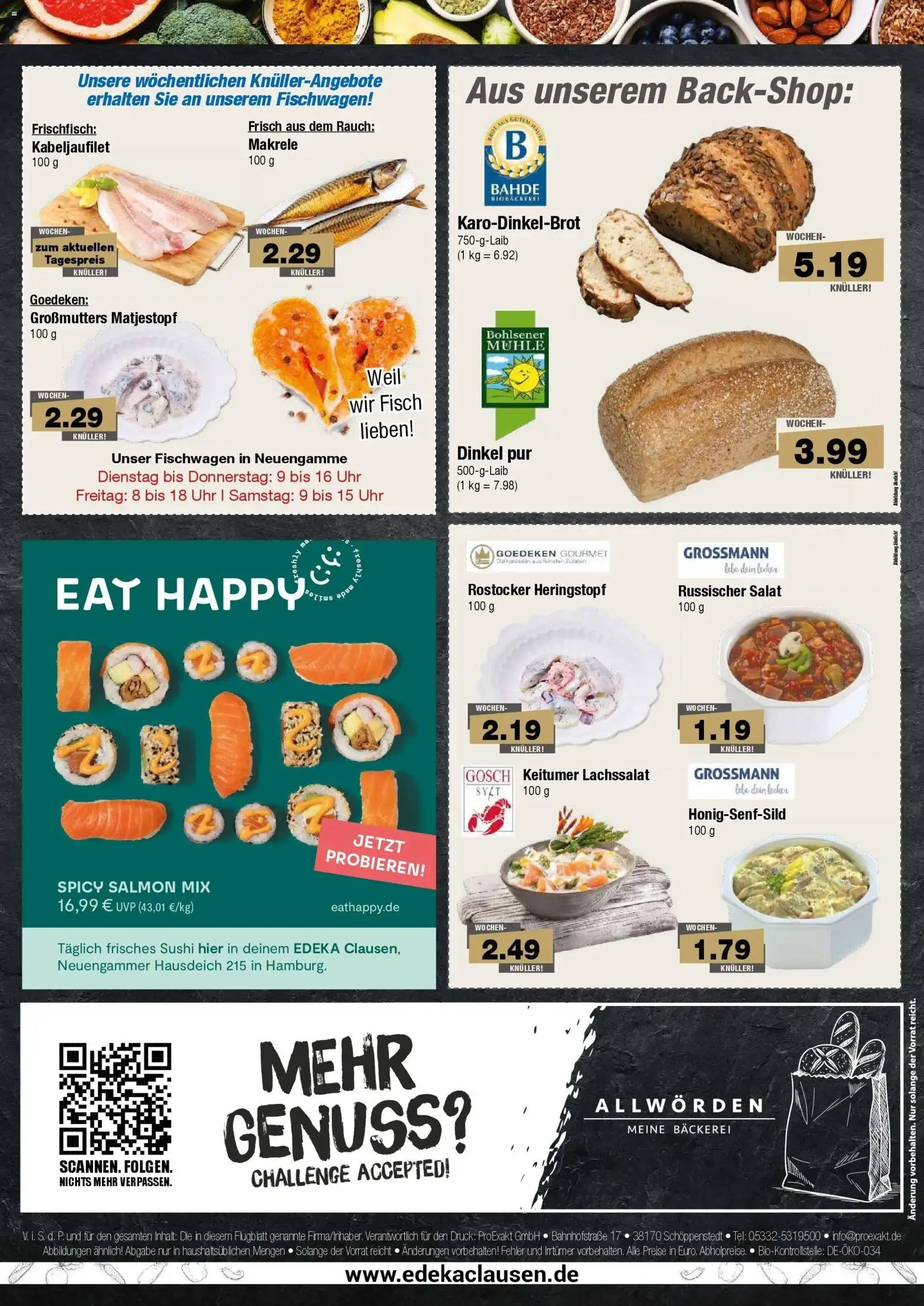 Edeka Prospekt Hamburg (ab 12.10.2026) » Angebote Online | Seite: 8 | Produkte: Mühle, Bäckerei, Salat, Uhr