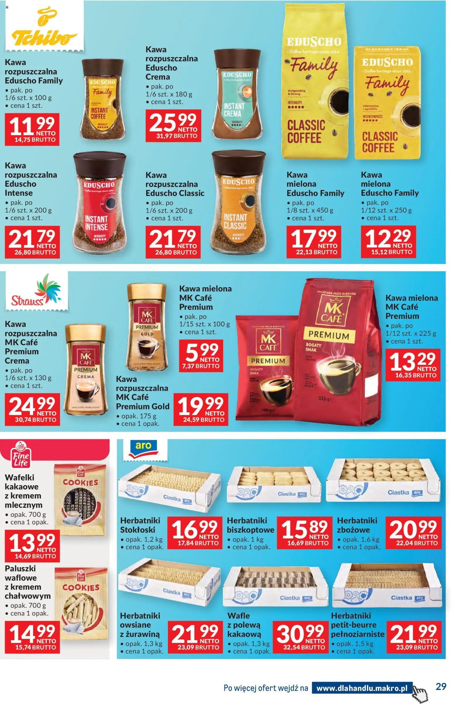 Makro gazetka - Dystrybucja do sklepów od 09.06.2026 | Strona: 29 | Produkty: Wafle, Kawa rozpuszczalna, Wafelki, Kawa