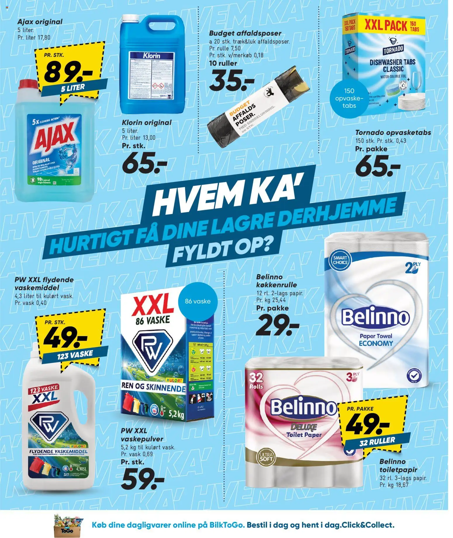 Bilka tilbudsavis – gyldig fra 26/06/2026 | Side: 38 | Produkter: Vaskepulver, Toilet