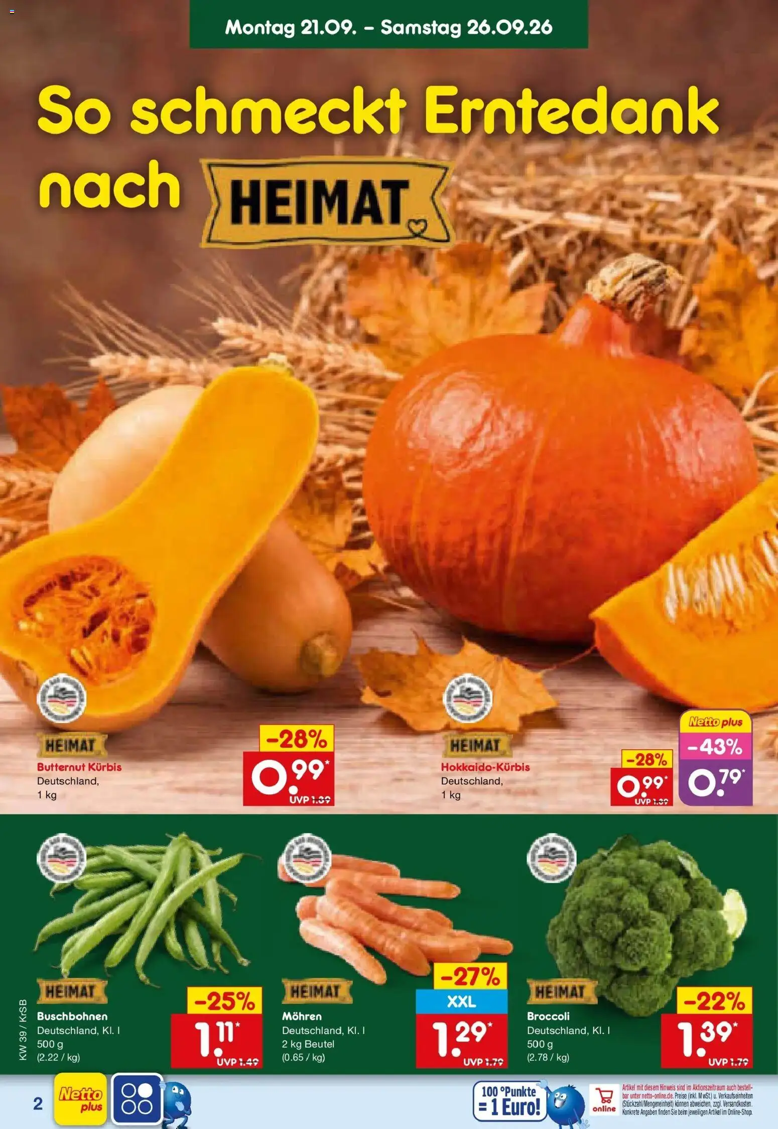 Netto Marken-Discount Prospekt Baesweiler – gültig ab 21.09.2026 | Seite: 8 | Produkte: Mohren, Kürbis