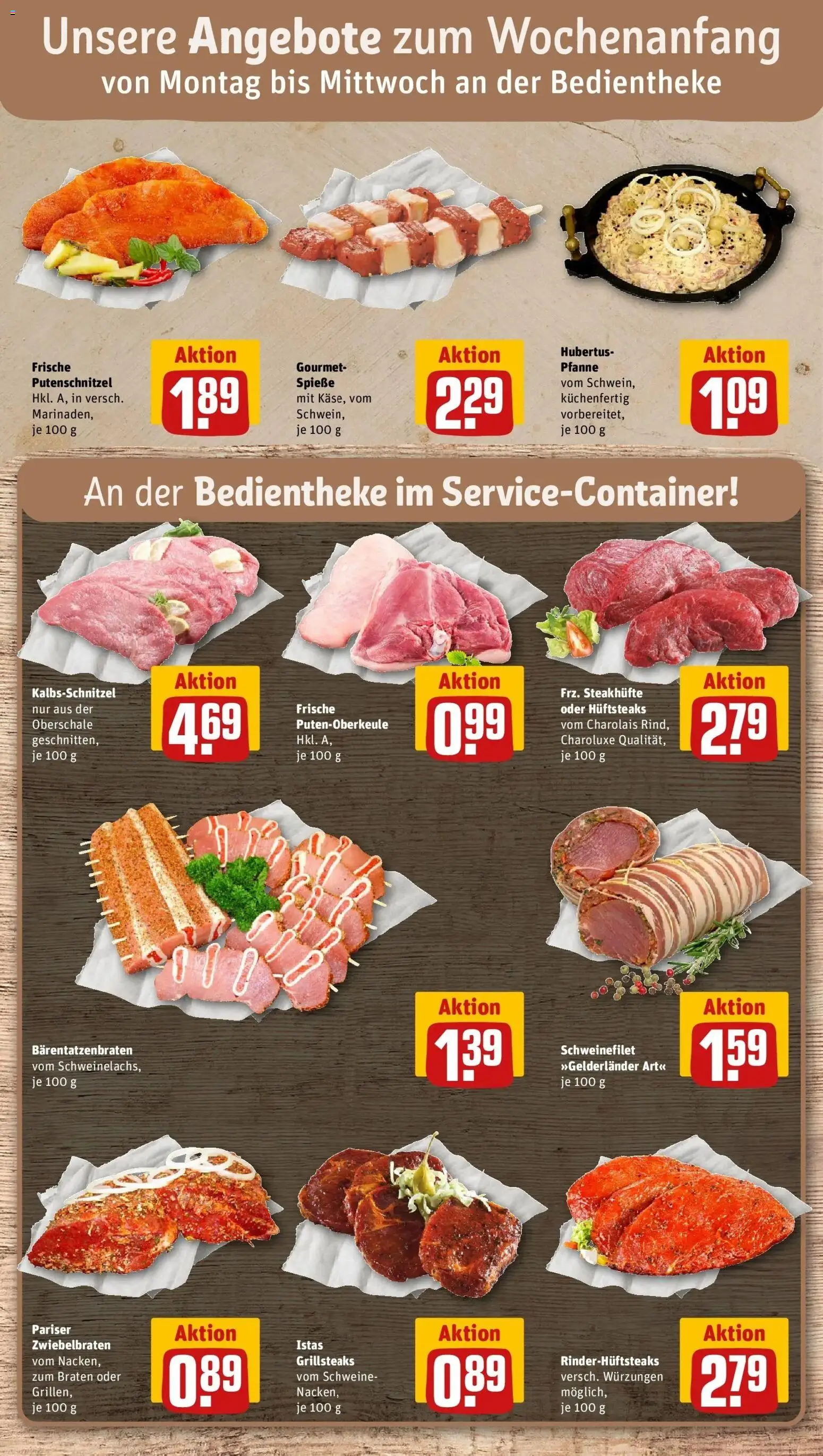 REWE Prospekt ab 07.09.2026 zum Blättern » Angebote | Seite: 8 | Produkte: Spieße, Schweinefilet, Putenschnitzel