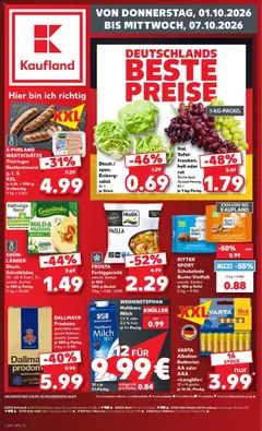 Kaufland Prospekt Köln ab 01.10.2026 gültig | Seite: 1