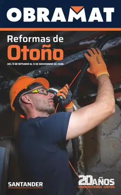 Vista previa Obramat - Reformas Otono Imprenta Almacenes 15 Santander 2026 válido desde el 09/10/2026