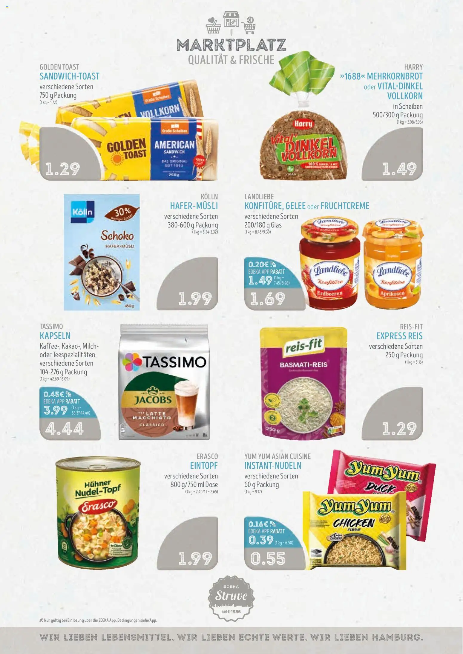 Edeka Struve Prospekt – gültig ab 22.06.2026 | Seite: 8 | Produkte: Basmatireis, Reis, Erdbeeren, Tassimo