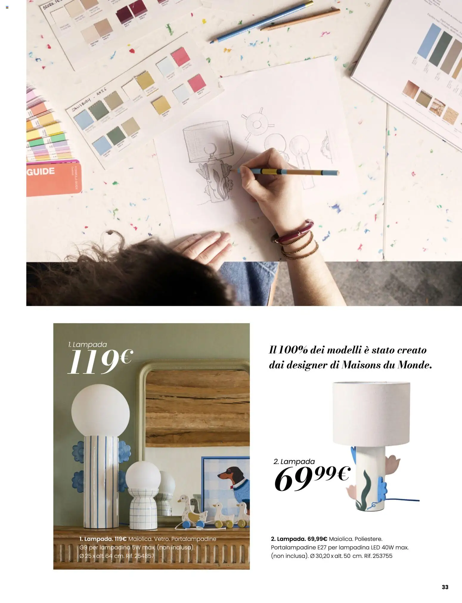 Volantino Maisons du Monde del 23/09/2026 | Pagina: 33 | Prodotti: Lampada
