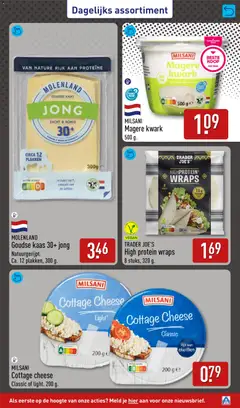 MOLENLAND Goudse kaas 30+ jong, Goudse kaas 30+ jong. Natuurgerijpt. Ca. 12 plakken, 300 g. - Voorbeeld van een folder van Aldi, geldig van 31-08-2026 | Pagina: 39