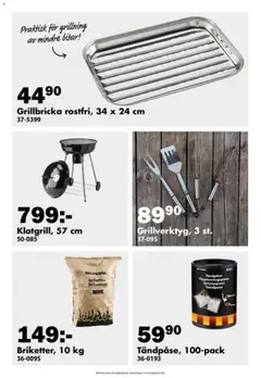 Biltema erbjudanden - Förhandsvisning av reklamblad från butik Biltema aktuell från 04.05.2026 | Sida: 3 | Produkter: Briketter
