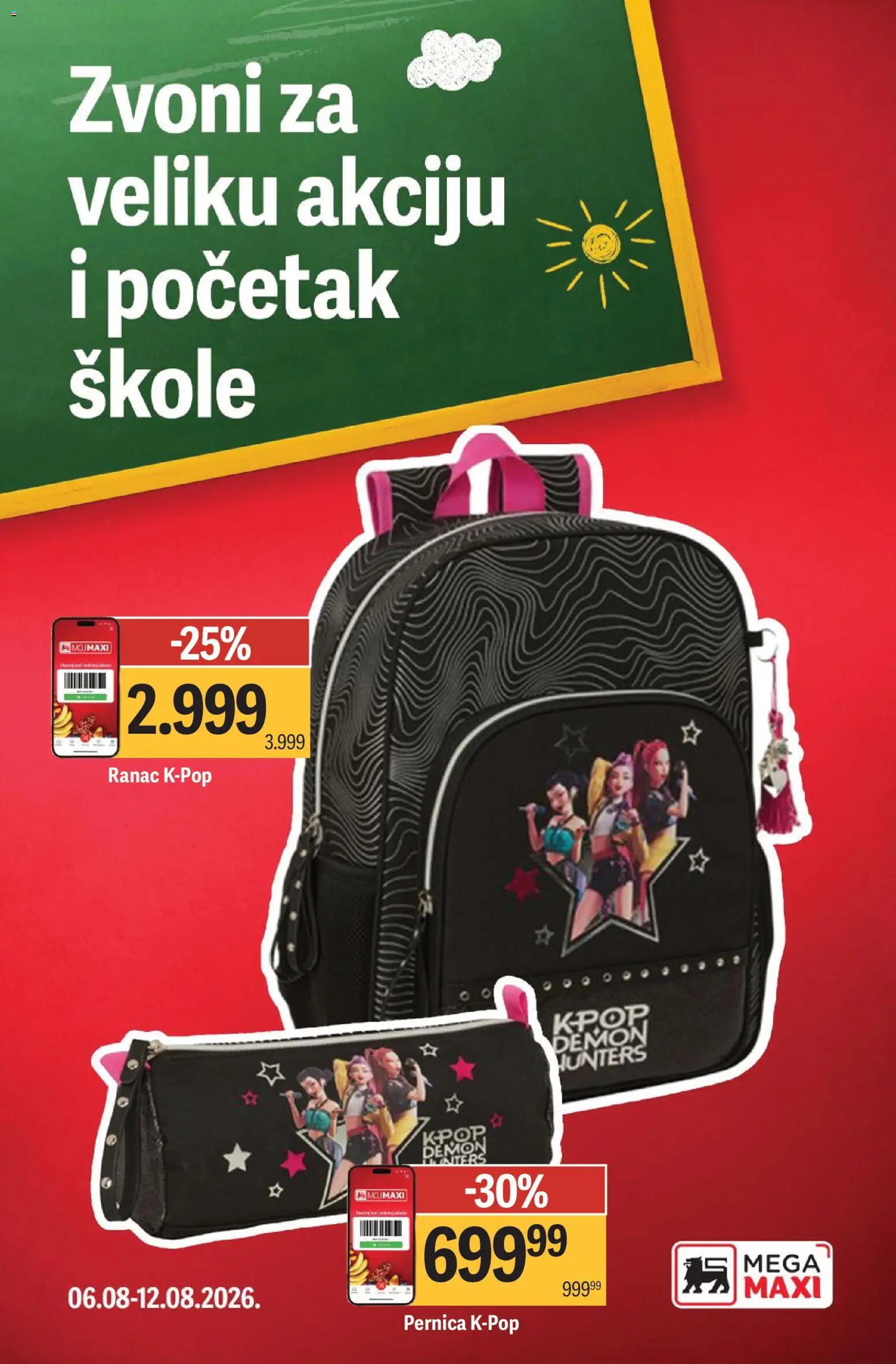 Mega Maxi katalog - važi od 06.08.2026 | Strana: 1 | Proizvode: Ranac
