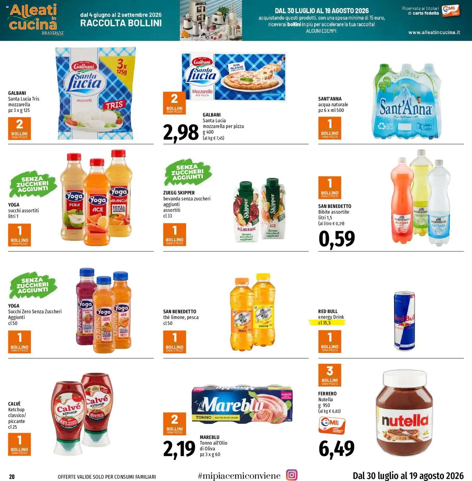 Volantino EMI del 30/07/2026 | Pagina: 20 | Prodotti: Ketchup, Pera, Tonno, Arancia