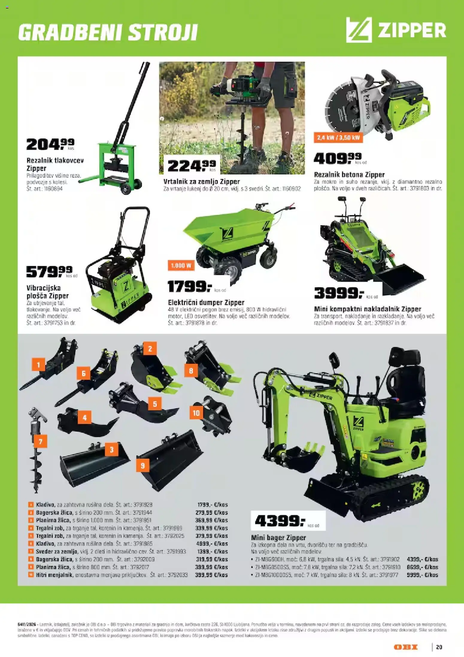 Novi OBI katalog ponudbe – veljaven od 01.09.2026 | Stran: 20 | Izdelki: Med, Rezalnik, Kos, Vrtalnik